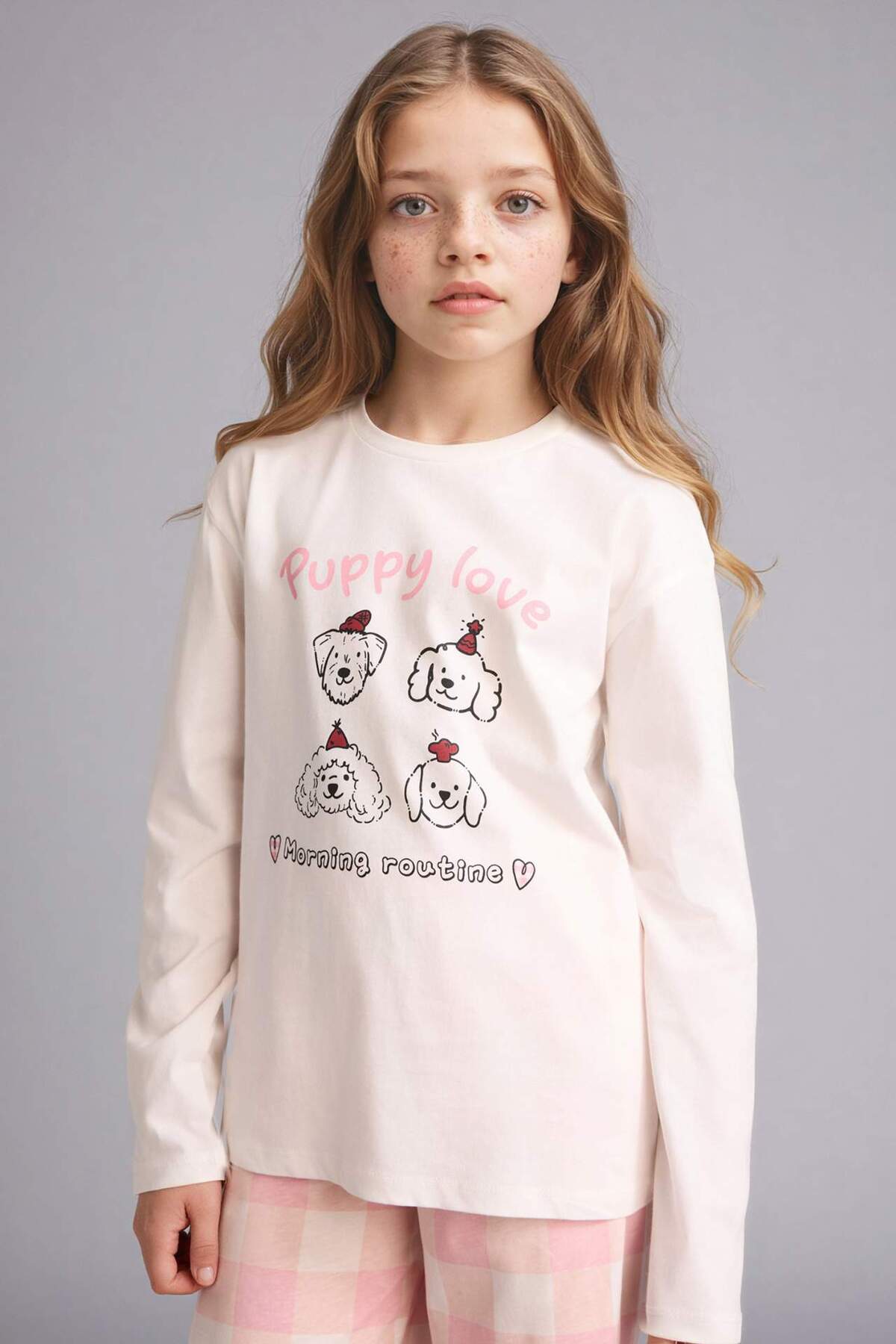 Defacto %100 Pamuklu 2'li Pijama Takımı Kız Çocuk H0102A826SP fotoğrafı 3 (önizleme)