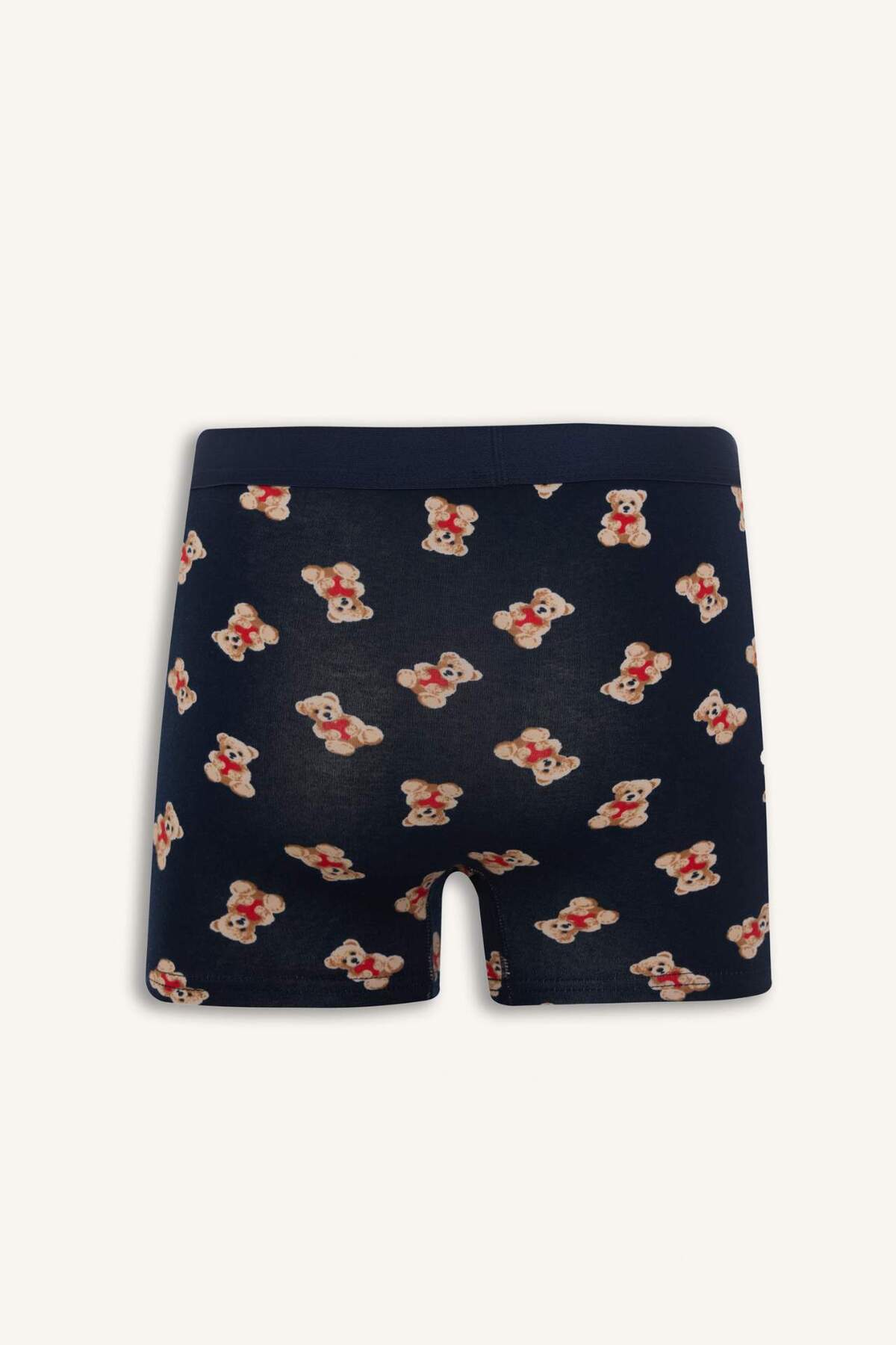 Defacto  Regular Fıt Kalpli Ayıcıklı 3'lü Boxer G8180AX26SP - Görsel 3