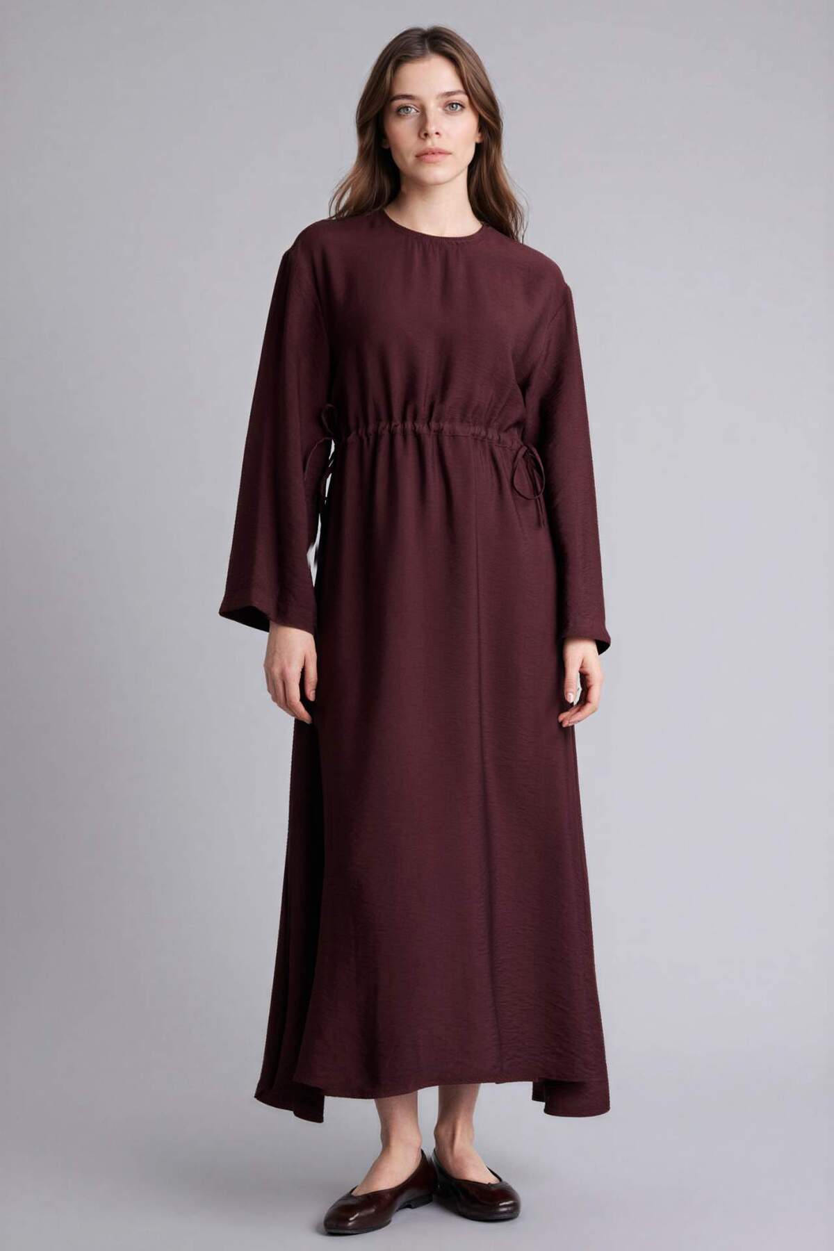 Elastic Waist Midi Dress H0196AX26SP