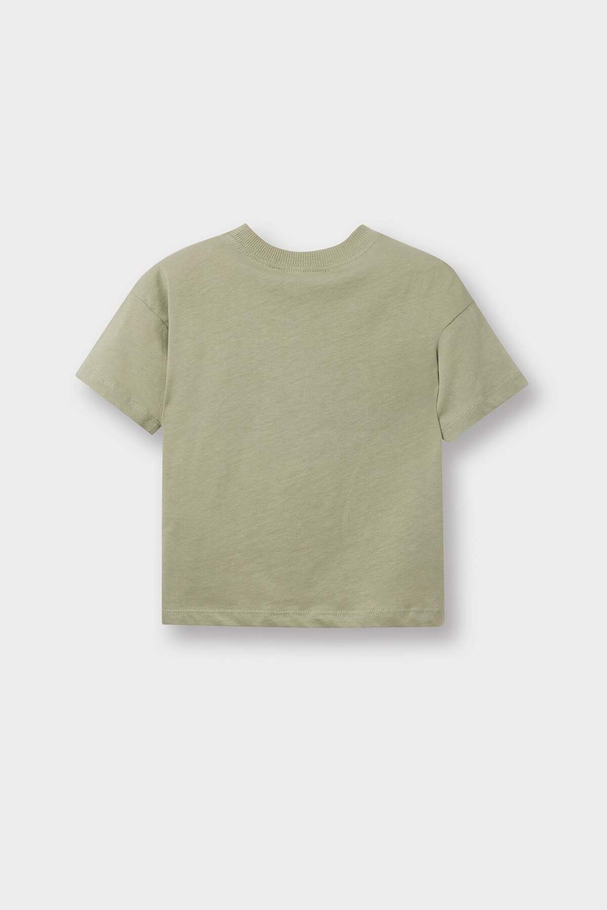 Defacto Regular Fıt Slogan Desenli Kısa Kollu Tişört Erkek Bebek D7910A526SM fotoğrafı 3 (önizleme)