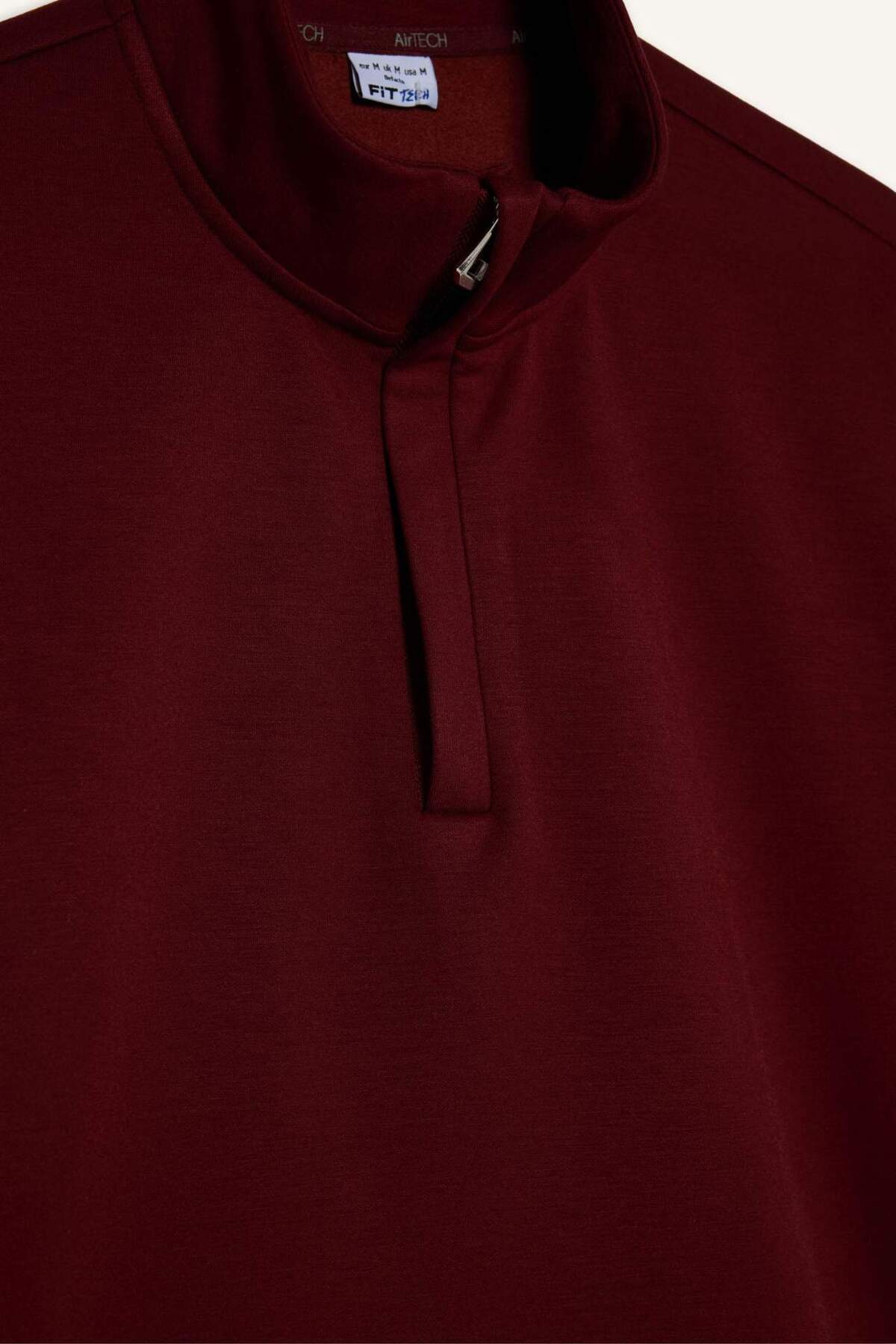 Ultra Yumuşak Standart Fit Modal Sweatshirt G8148AX25WN — زرشکی — تصویر 7 از 8