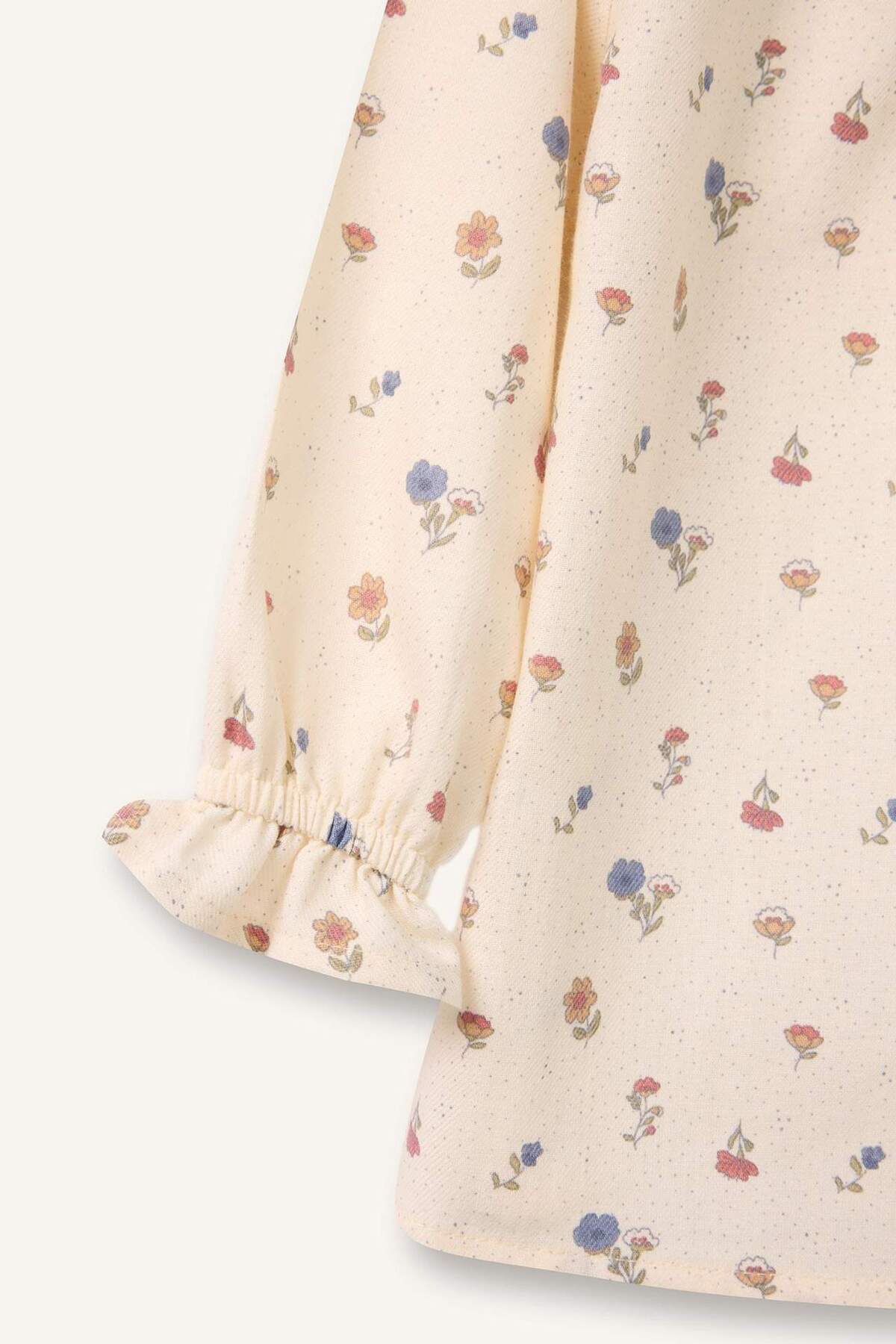 Defacto Kız Bebek Desenli Twill Gömlek G8095A526SP fotoğrafı 5 (önizleme)