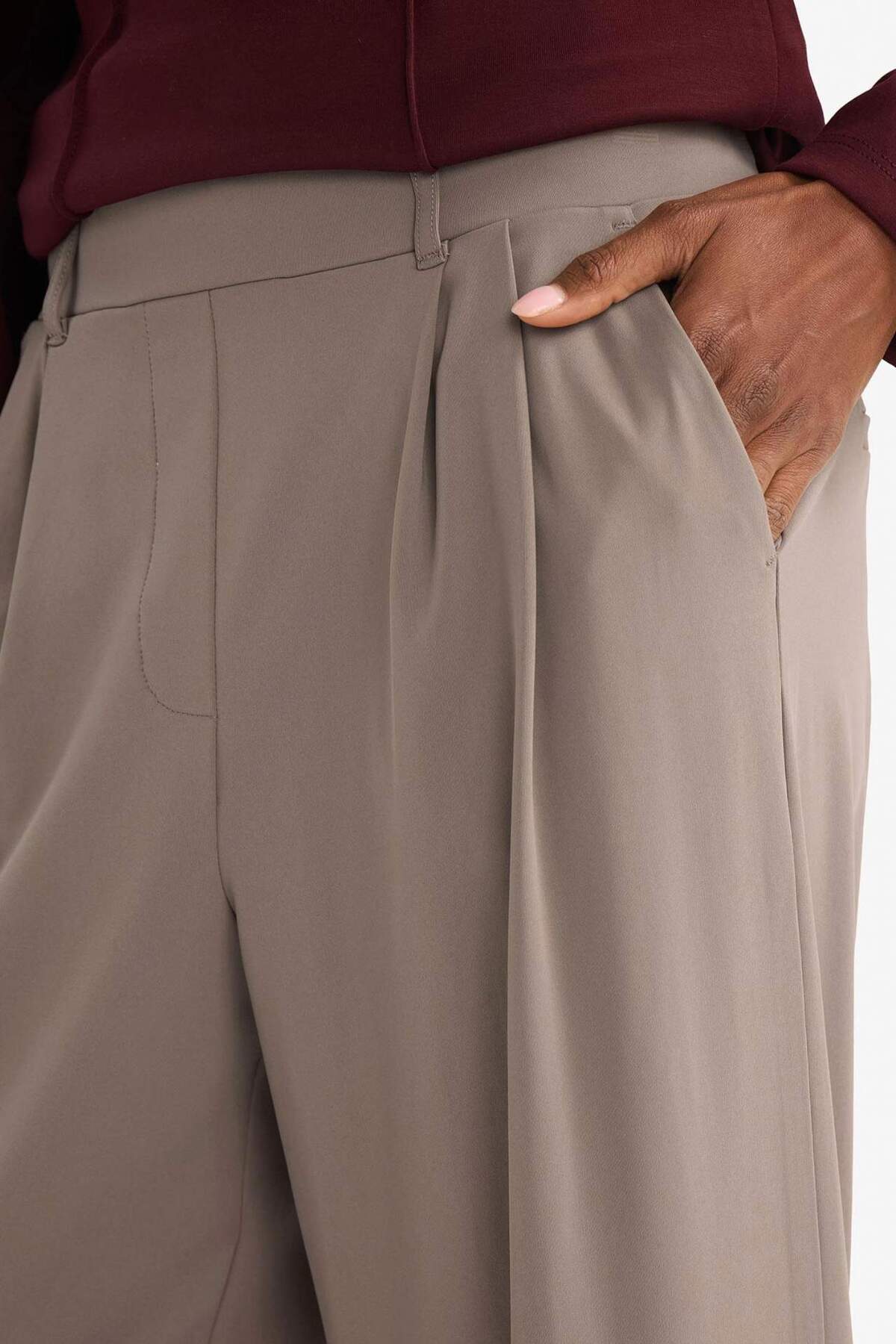 DeFacto Wıde Leg Bilek Boy Sporcu Pantolon F8232AX26SP görsel 6