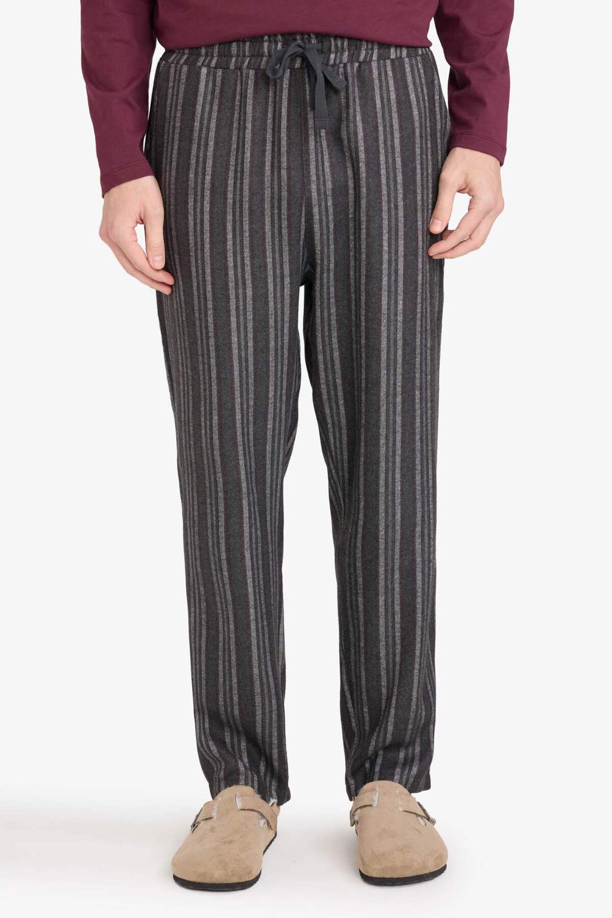 DeFacto Pijama Takımı Uzun Kollu Üst Alt G8179AX26SP görsel 4