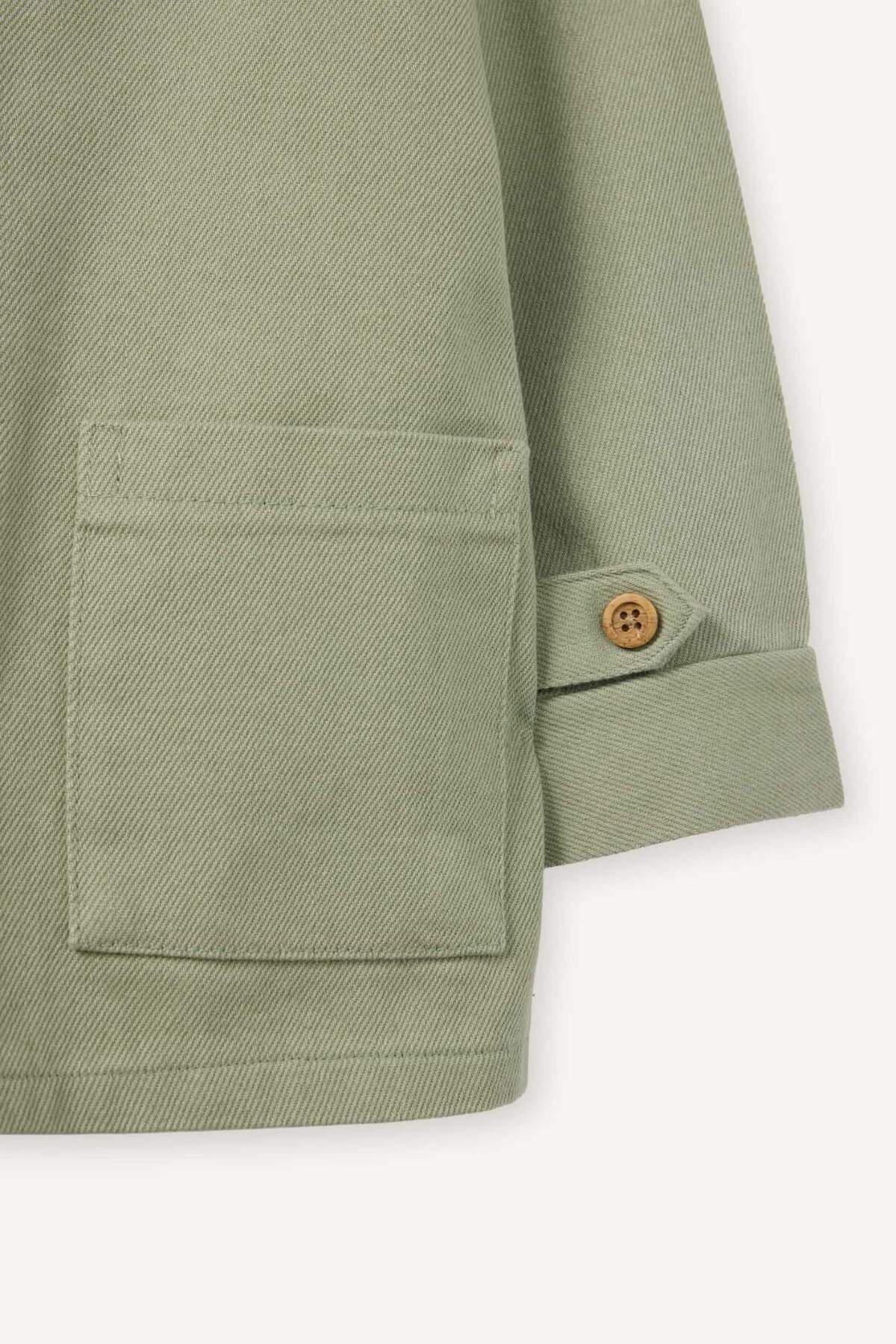 Defacto Gabardin Uzun Kollu Gömlek Erkek Bebek G6614A526SP fotoğrafı 4 (önizleme)