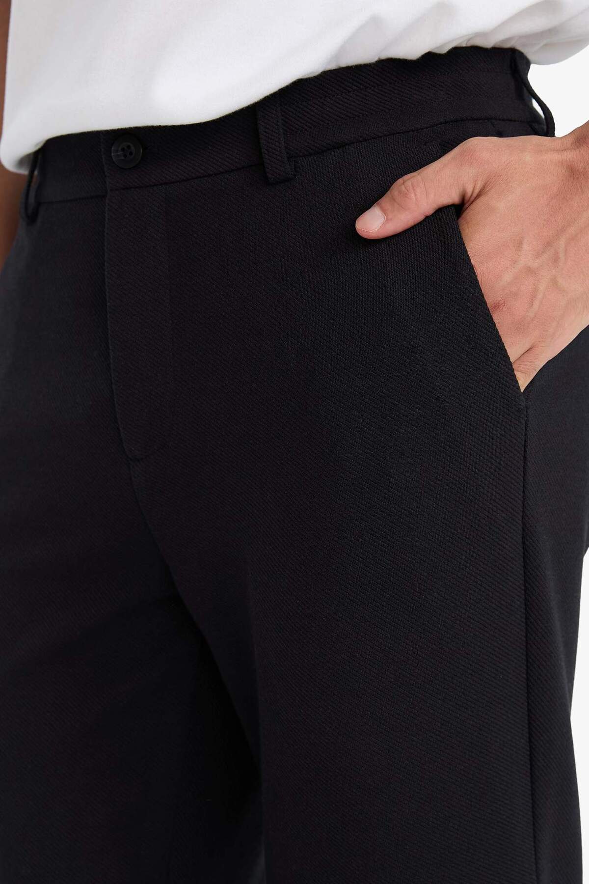 DeFacto Esnek Kumaş Tailored Fıt Pantolon D3695AX26SP görsel 6