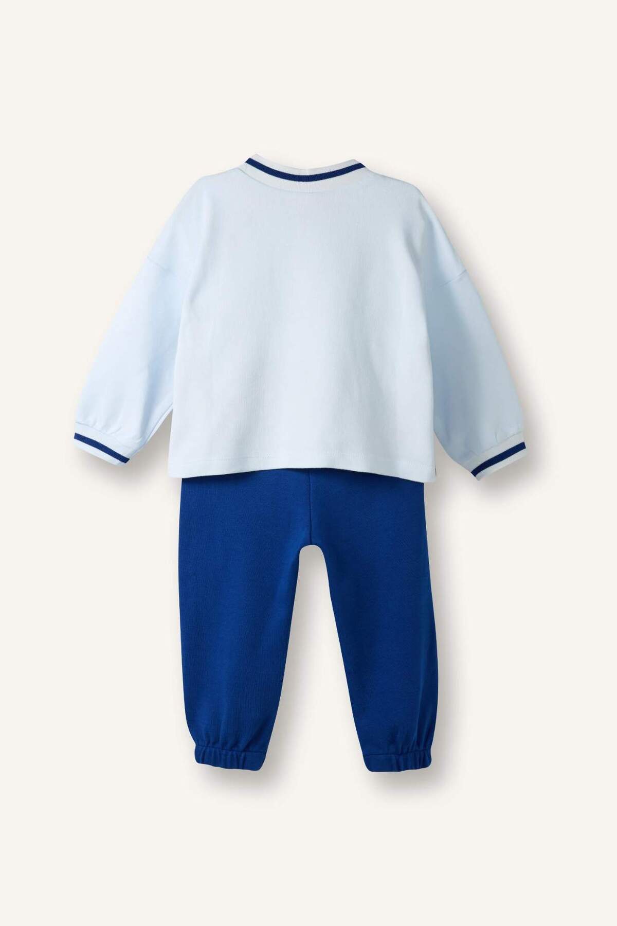 Defacto 2'li Takım Baskılı Sweatshirt Eşofman Altı Erkek Bebek G6132A526SP fotoğrafı 7 (önizleme)