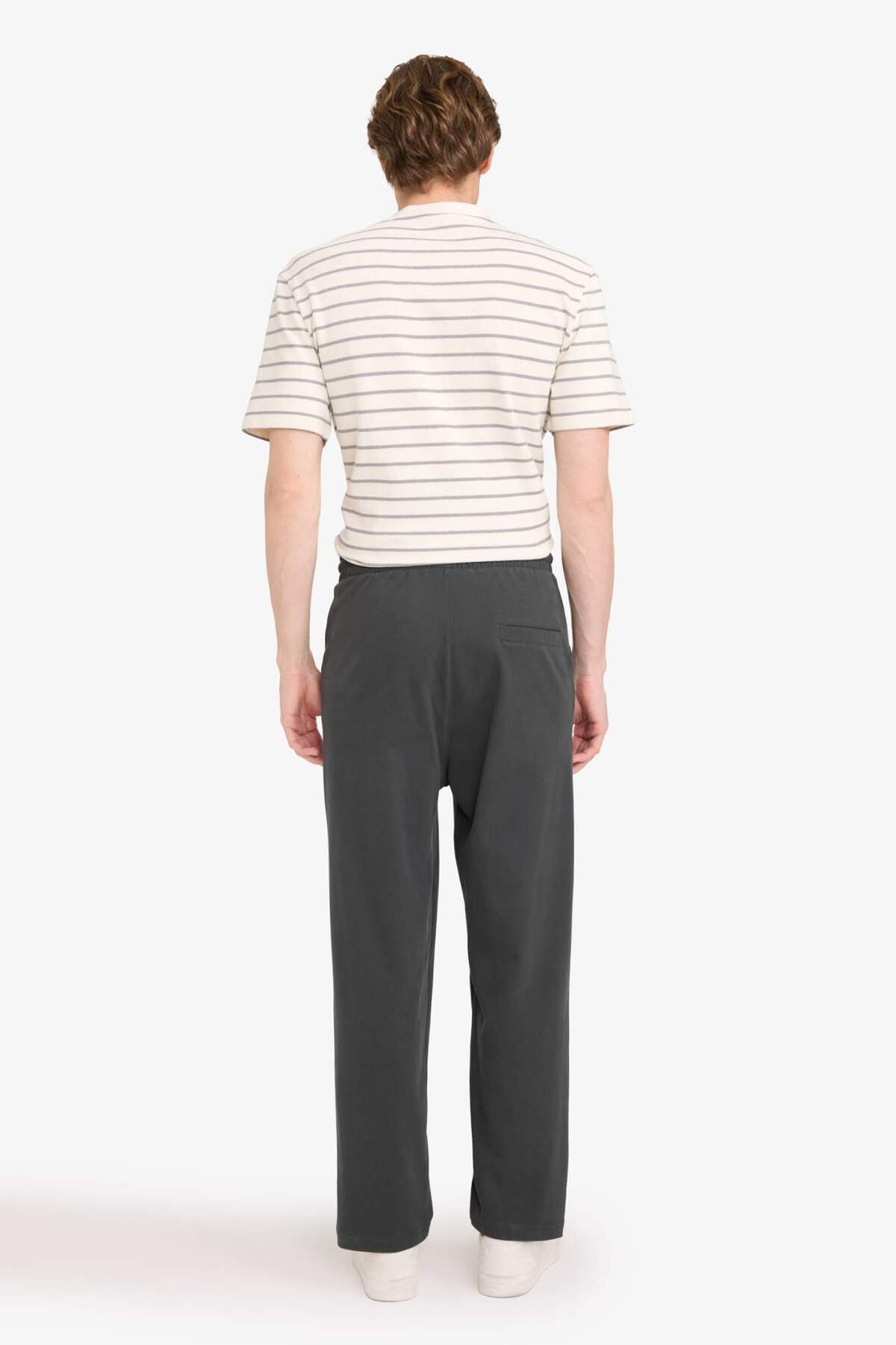 DeFacto Ultra Yumuşak %100 Pamuk REGULAR FIT Pantolon F9658AX26SP görsel 5