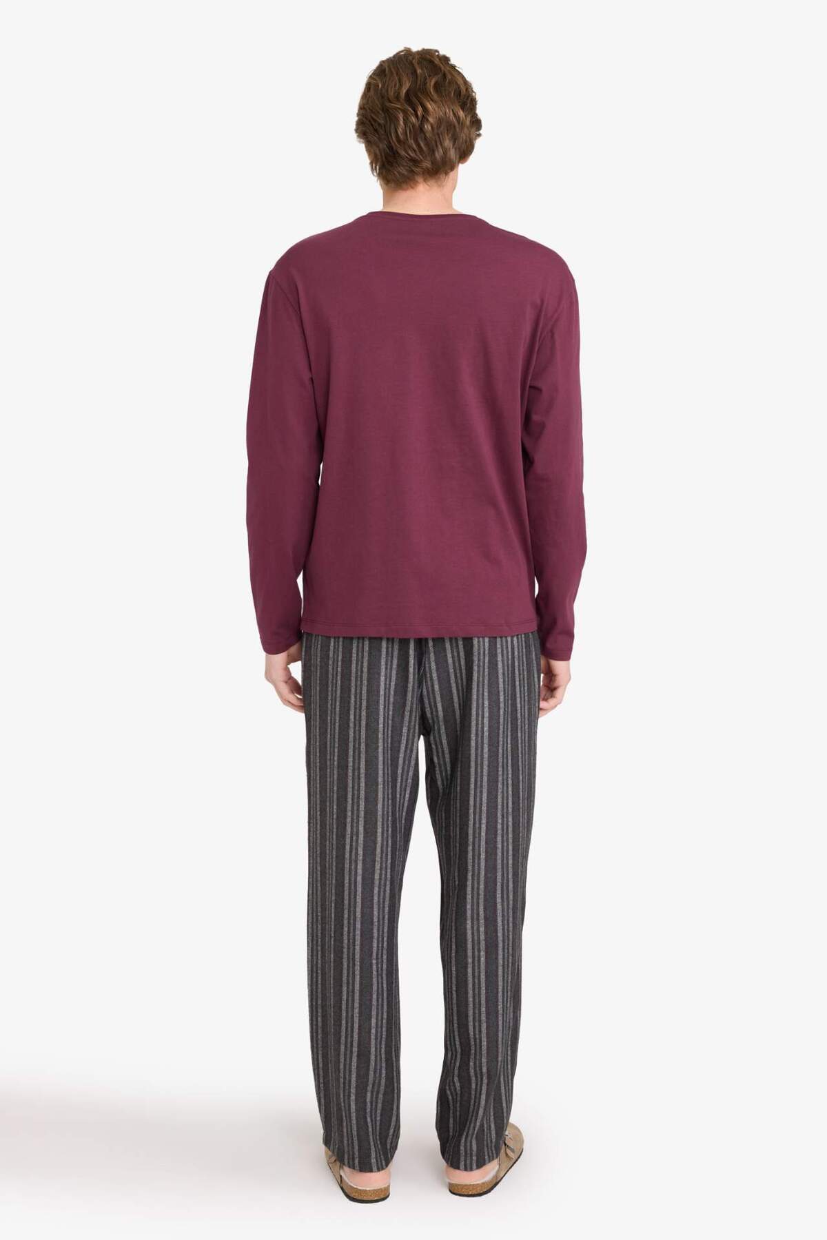 DeFacto Pijama Takımı Uzun Kollu Üst Alt G8179AX26SP görsel 5