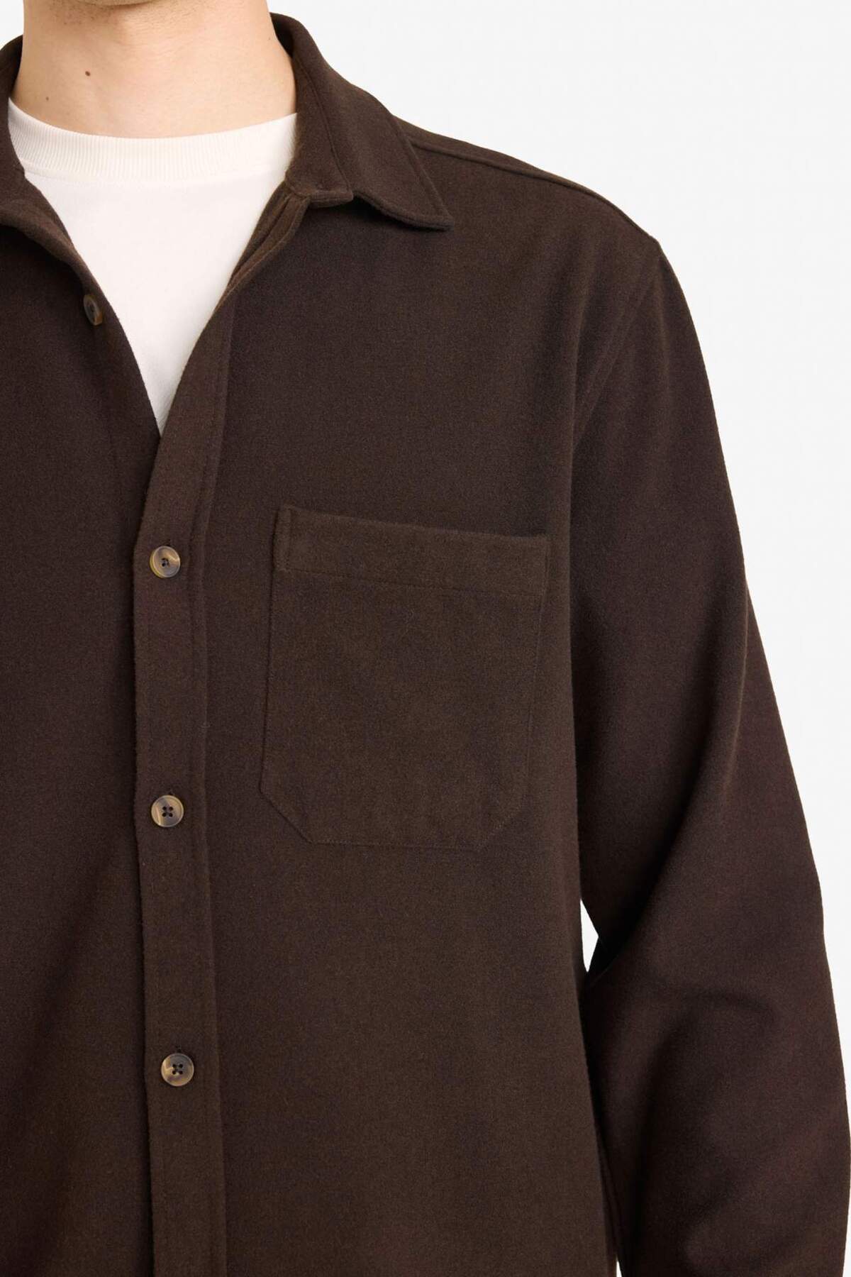 DeFacto Regular Fit Flanel Gömlek G8116AX25WN görsel 4