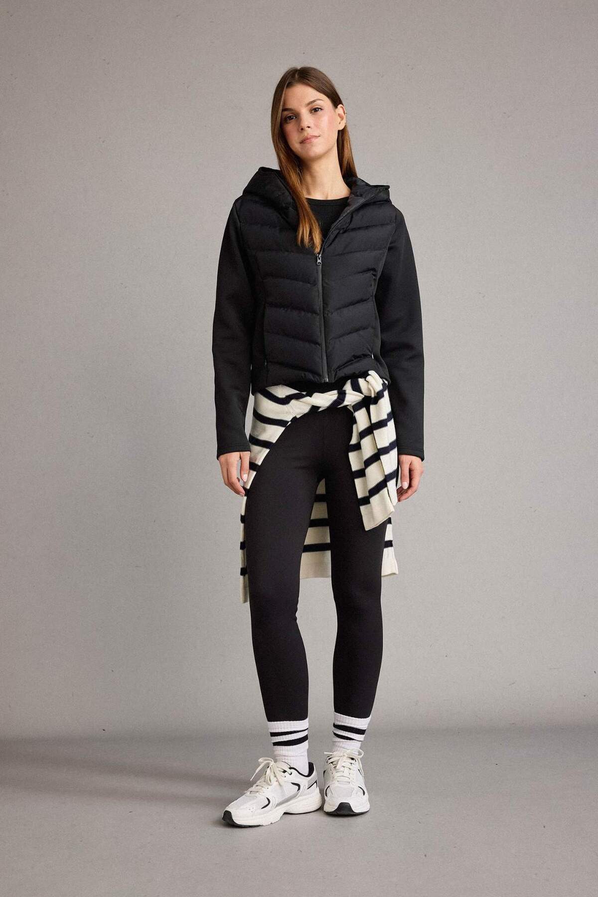 Defacto  Rüzgar Geçirmez Kapüşonlu Şişme Mont G8257AX25WN - Görsel 2