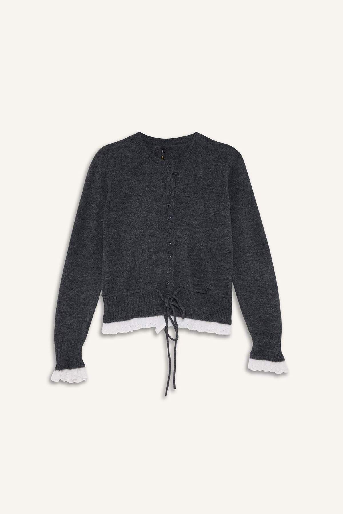 Defacto  Slim Fit Triko Hırka G9990AX25WN - Görsel 6