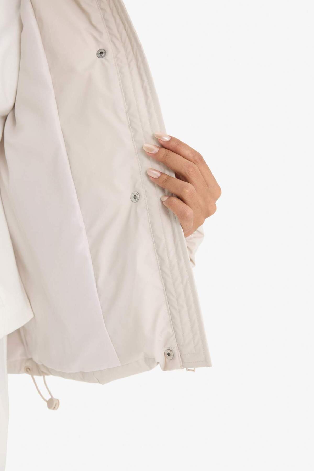 Defacto  Regular Fit Kapüşonlu Fermuarlı Şişme Mont F2143AX25WN - Görsel 5