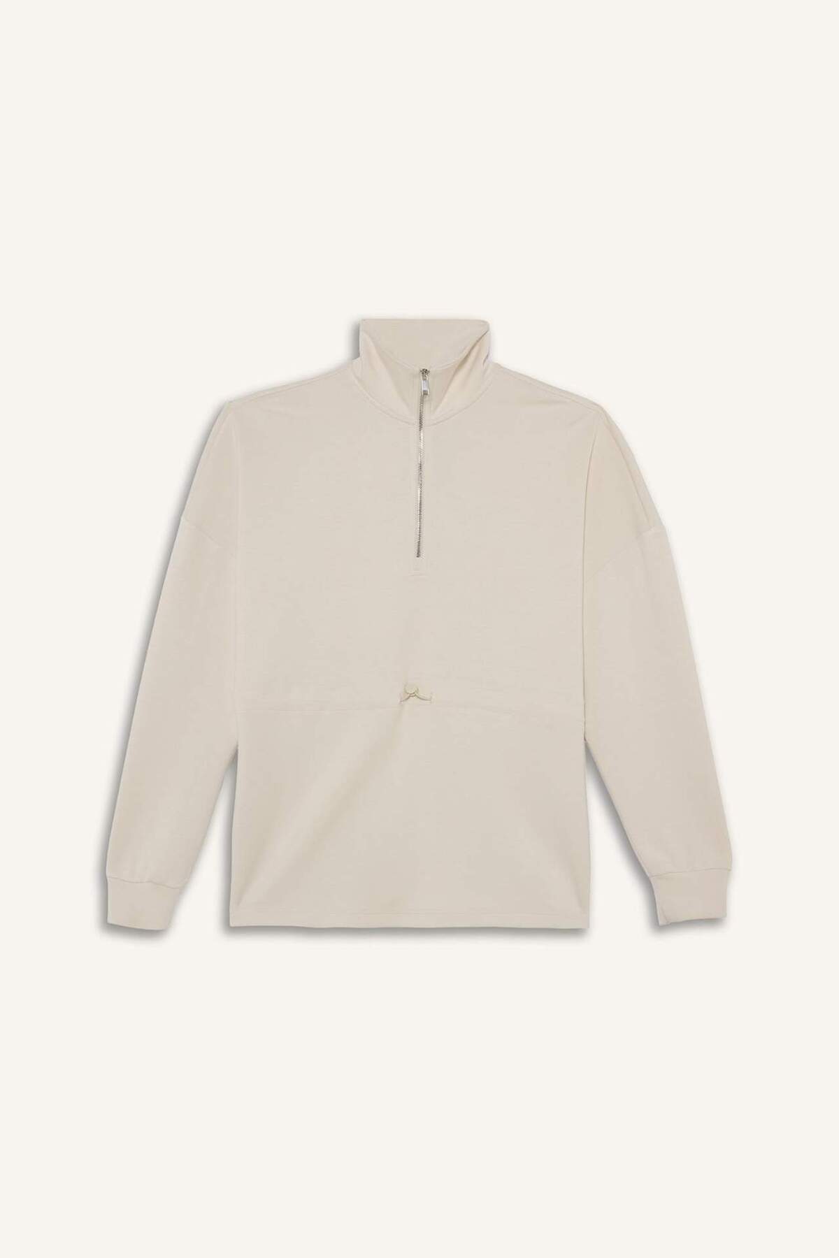 Defacto  Long Fıt Dik Yaka Modal Sporcu Sweatshirt F9065AX26SP - Görsel 8
