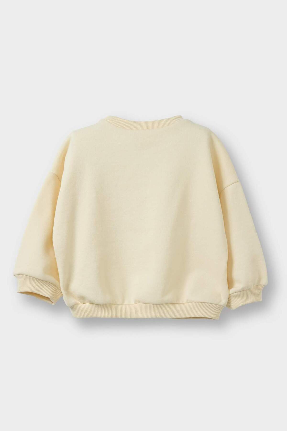 Defacto Oversize Geniş Kalıp Bisiklet Yaka Çiçekli Nakışlı İçi Yumuşak Tüylü Sweatshirt Kız Bebek G6837A525C fotoğrafı 5 (önizleme)