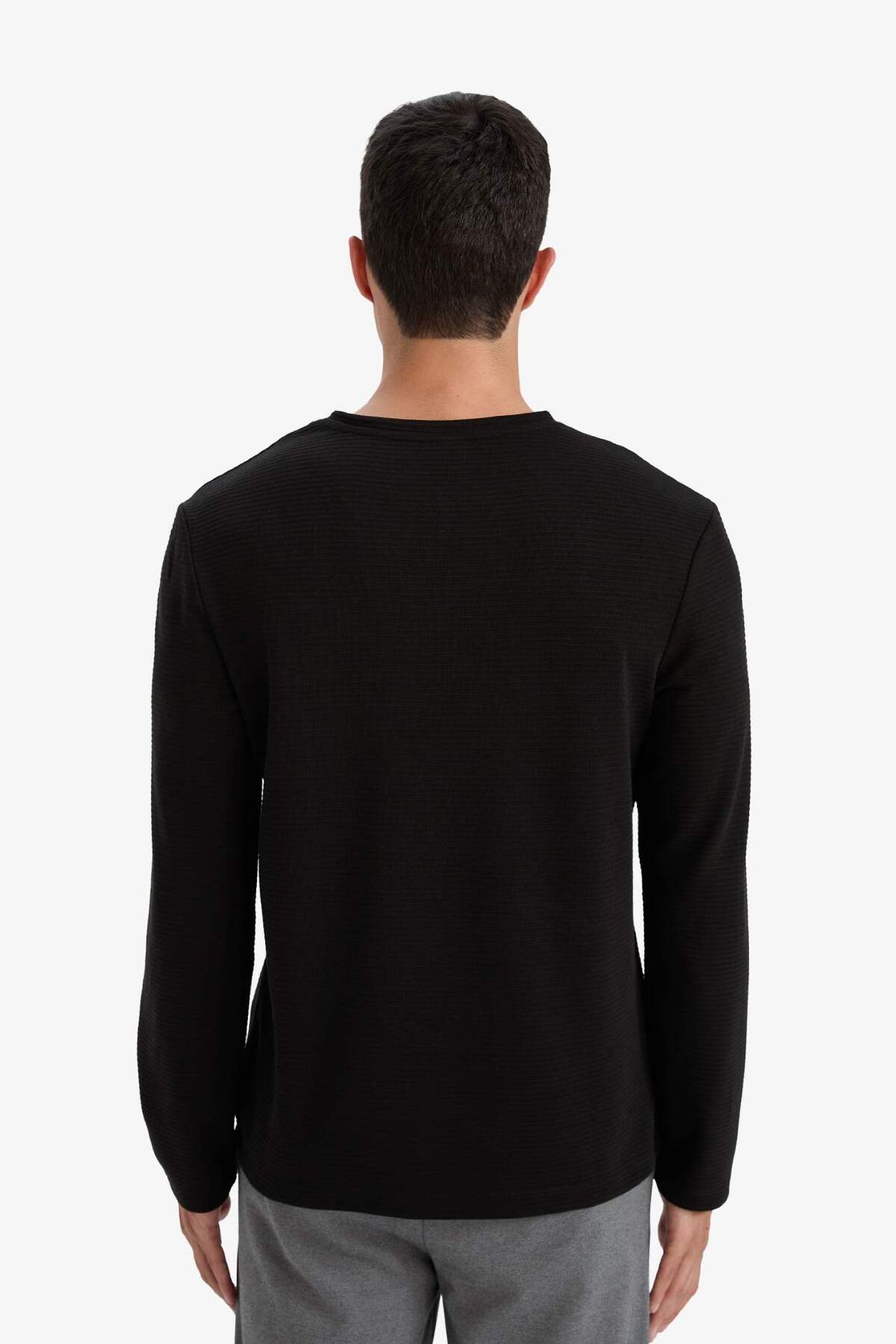 Slim Fit Bisiklet Yaka Sweatshirt G2605AX25AU — طلایی — تصویر 6 از 6