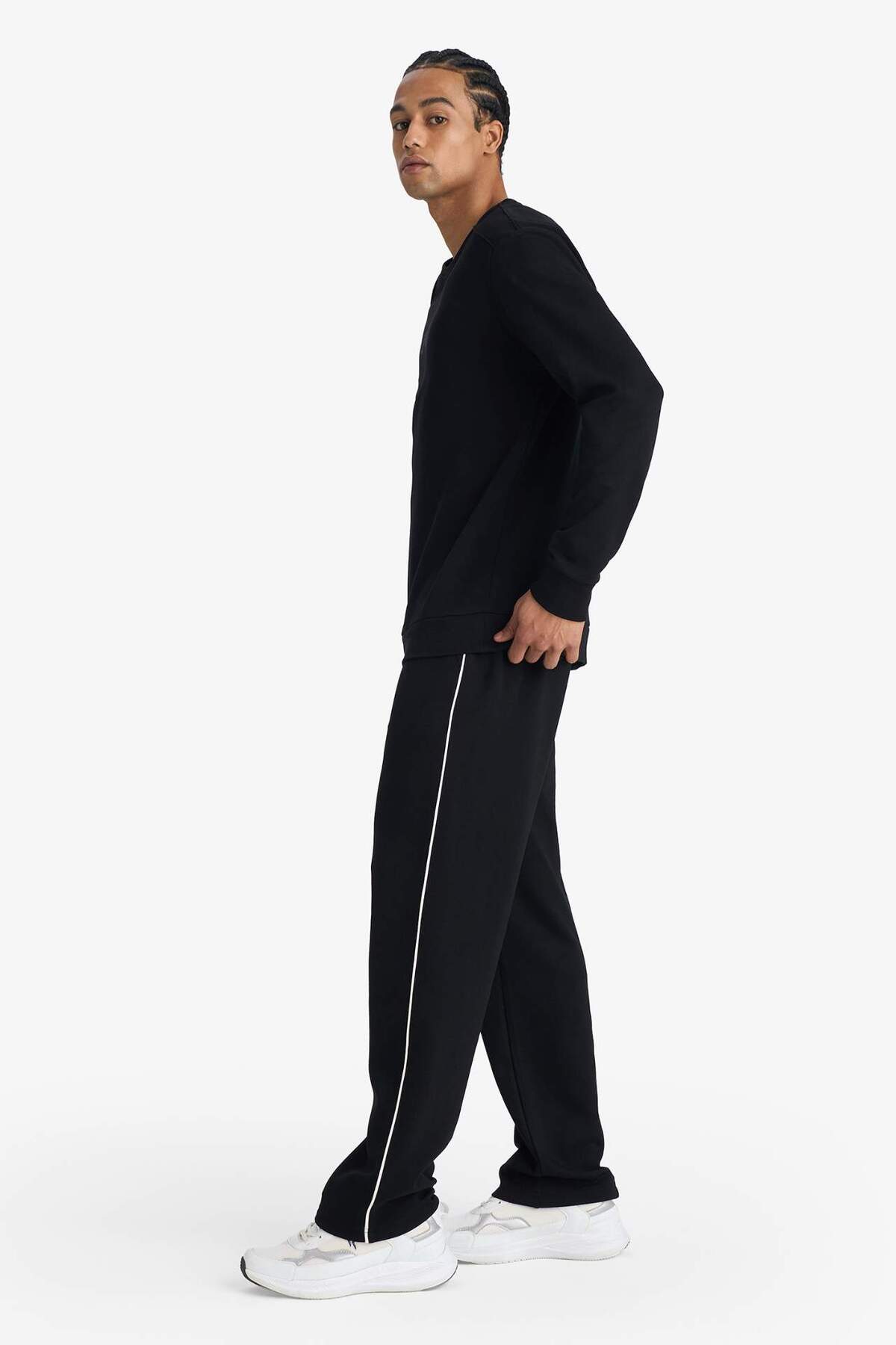 DeFacto Sıcak Tutan Standart Fit Beli Lastikli Modal Jogger Eşofman Altı G6396AX25WN görsel 2