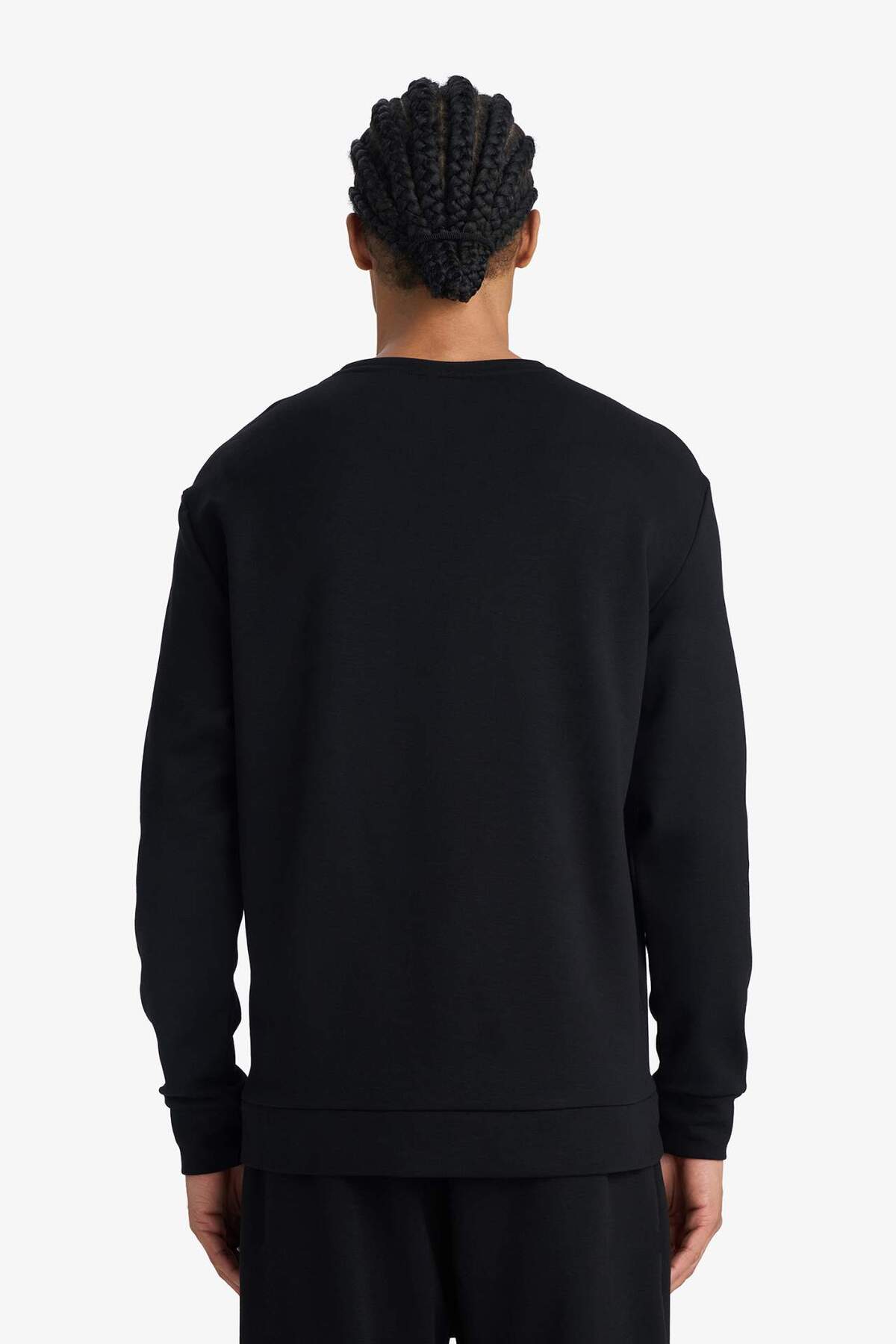 سویشرت گرم استاندارد Fit Crew Neck Modal G6395AX25WN — مشکی — تصویر 5 از 5