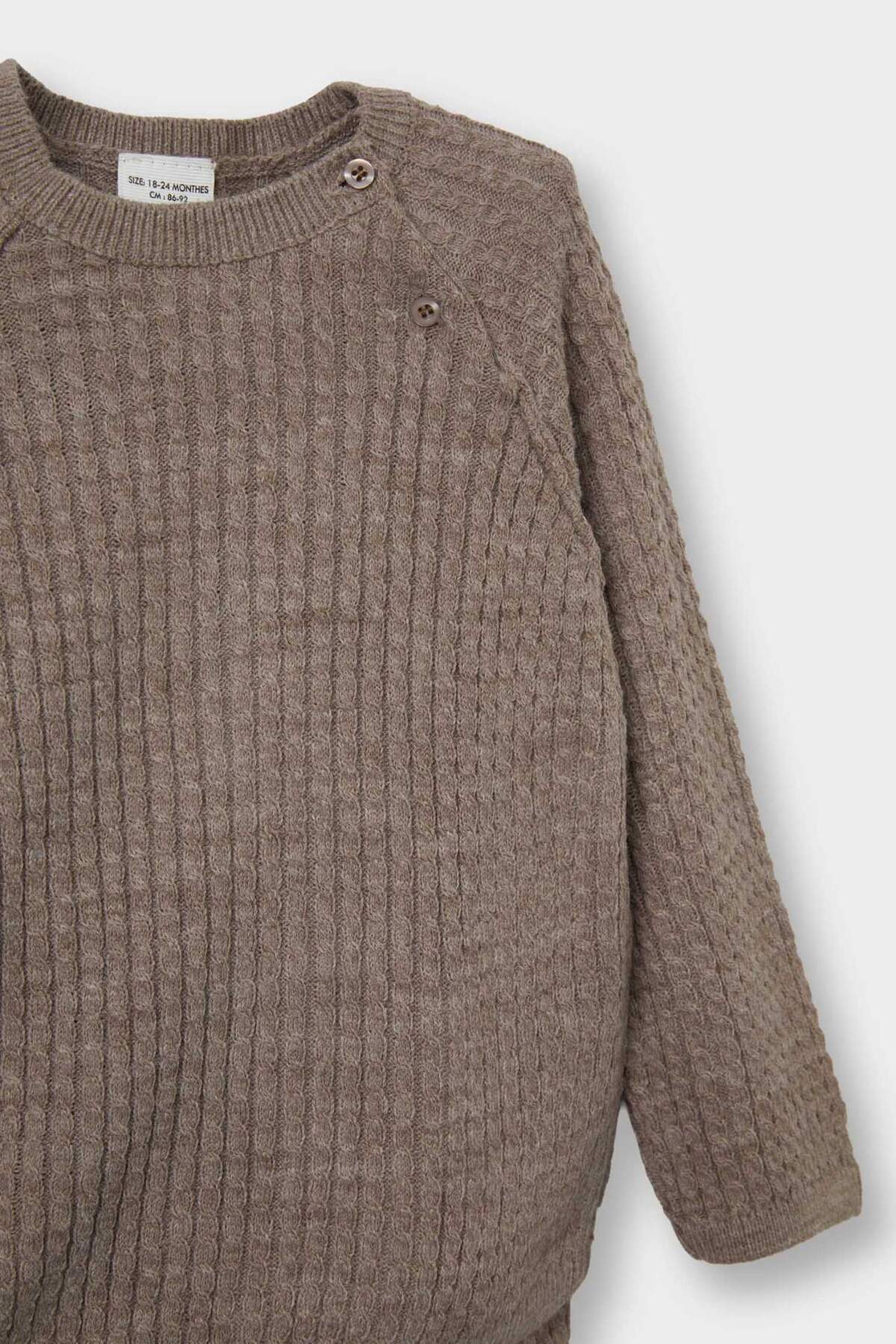 Defacto 2'li Takım Triko Kazak Alt Erkek Bebek F3230A525WN fotoğrafı 3 (önizleme)