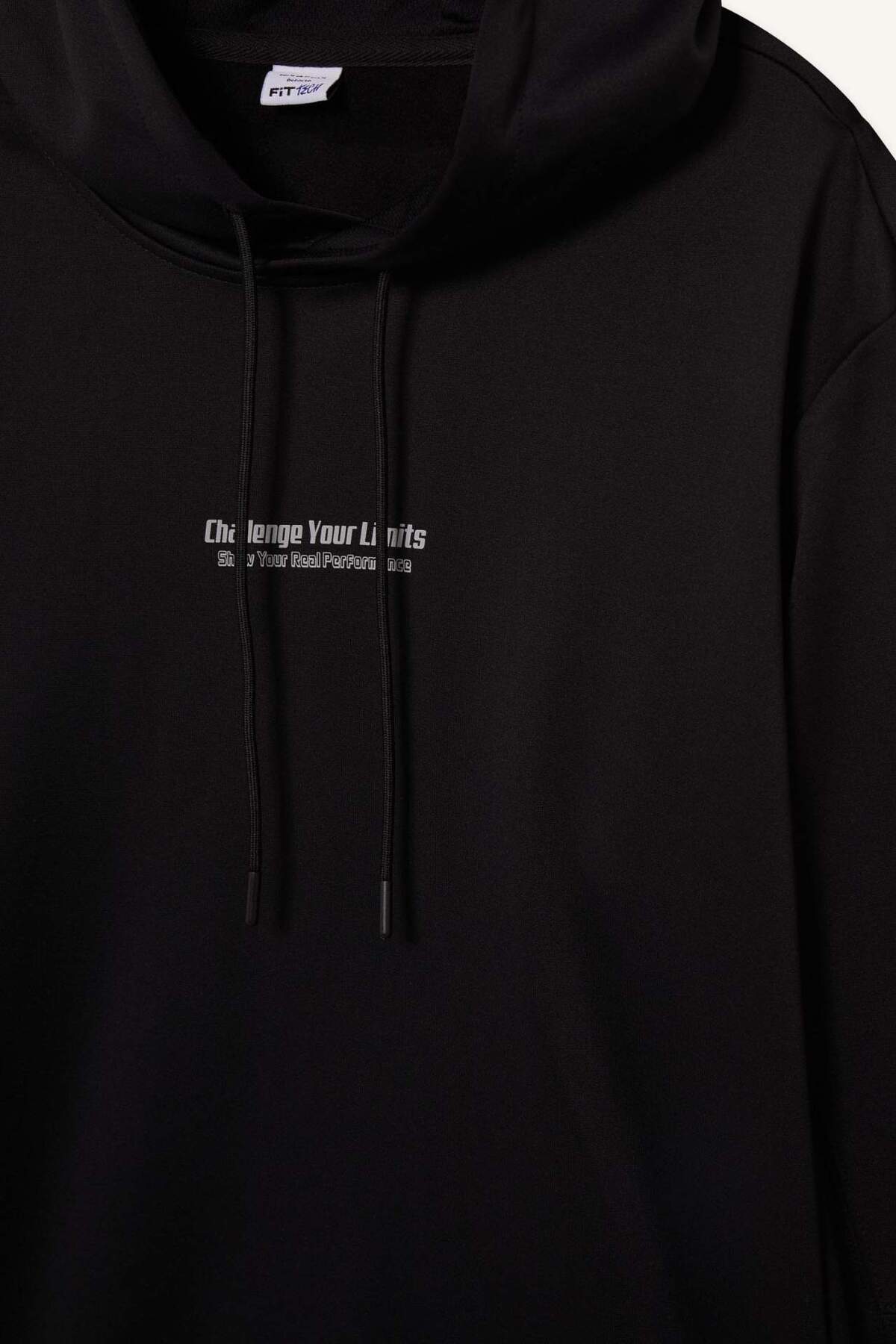 DeFacto Sıcak Tutan Standart Fit Kapüşonlu Sporcu Sweatshirt D3736AX25WN görsel 8
