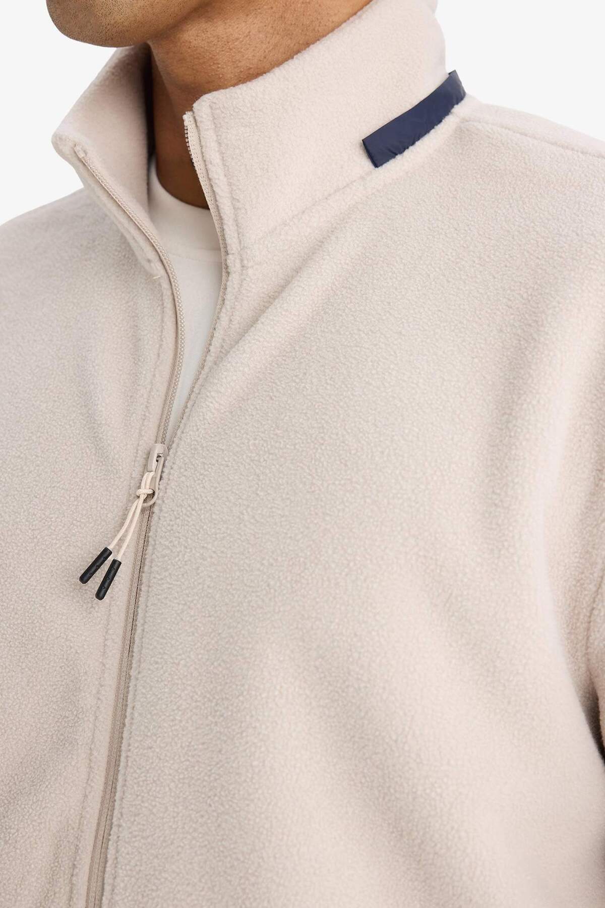 Defacto  Standart Fit Dik Yaka İçi Yumuşak Tüylü Polar Hırka F2303AX25WN - Görsel 5