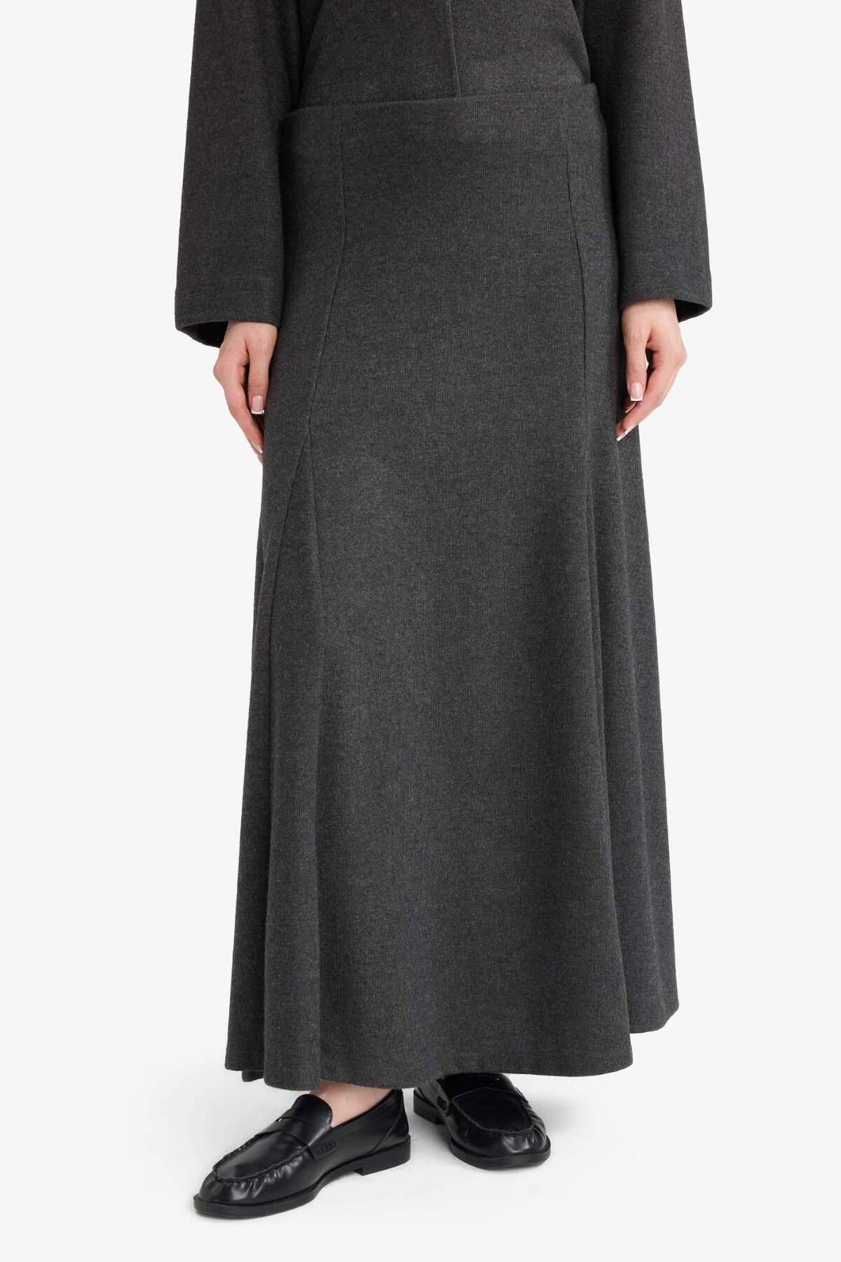 DeFacto A Kesim Selanik Kumaş Maxi EtekG1889AX25WN görsel 3