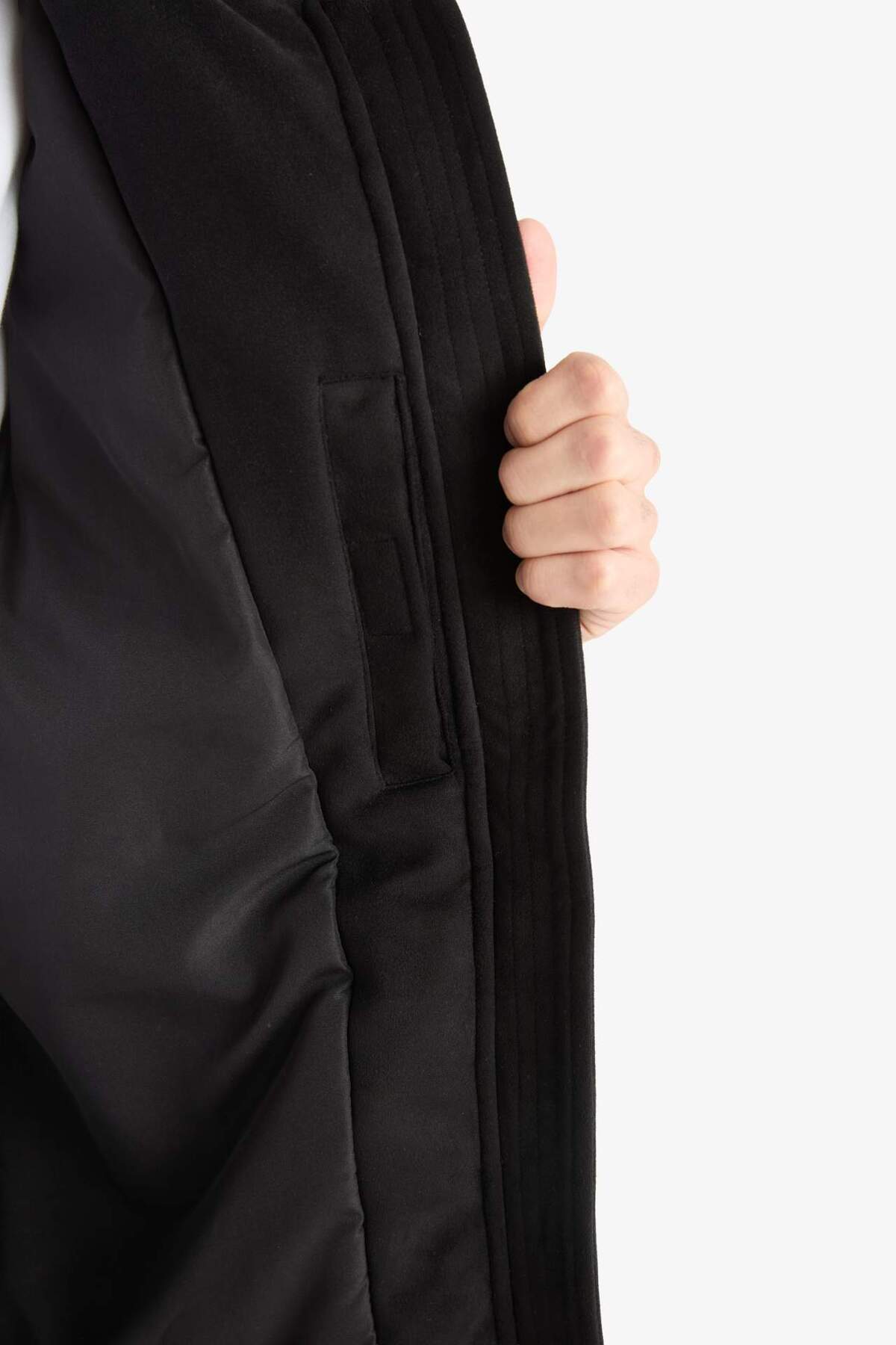 Regular Fit Nakış Detaylı İç Cepli Mont F5168AX25WN — مشکی — تصویر 6 از 8