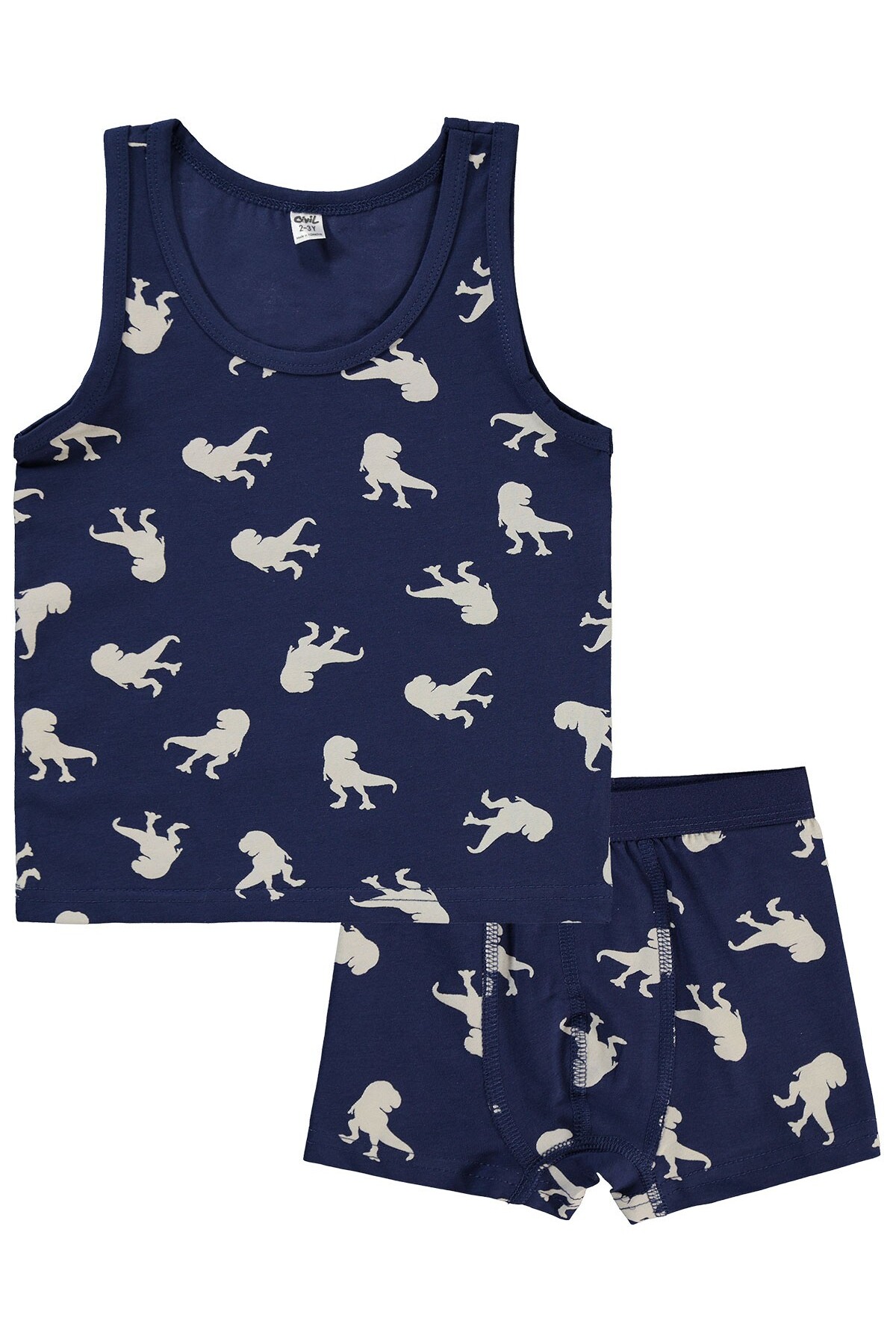 Civil Boys Dinazor 2-10 Yaş İç Çamaşır Takım - Beyaz fotoğrafı 6 (önizleme)