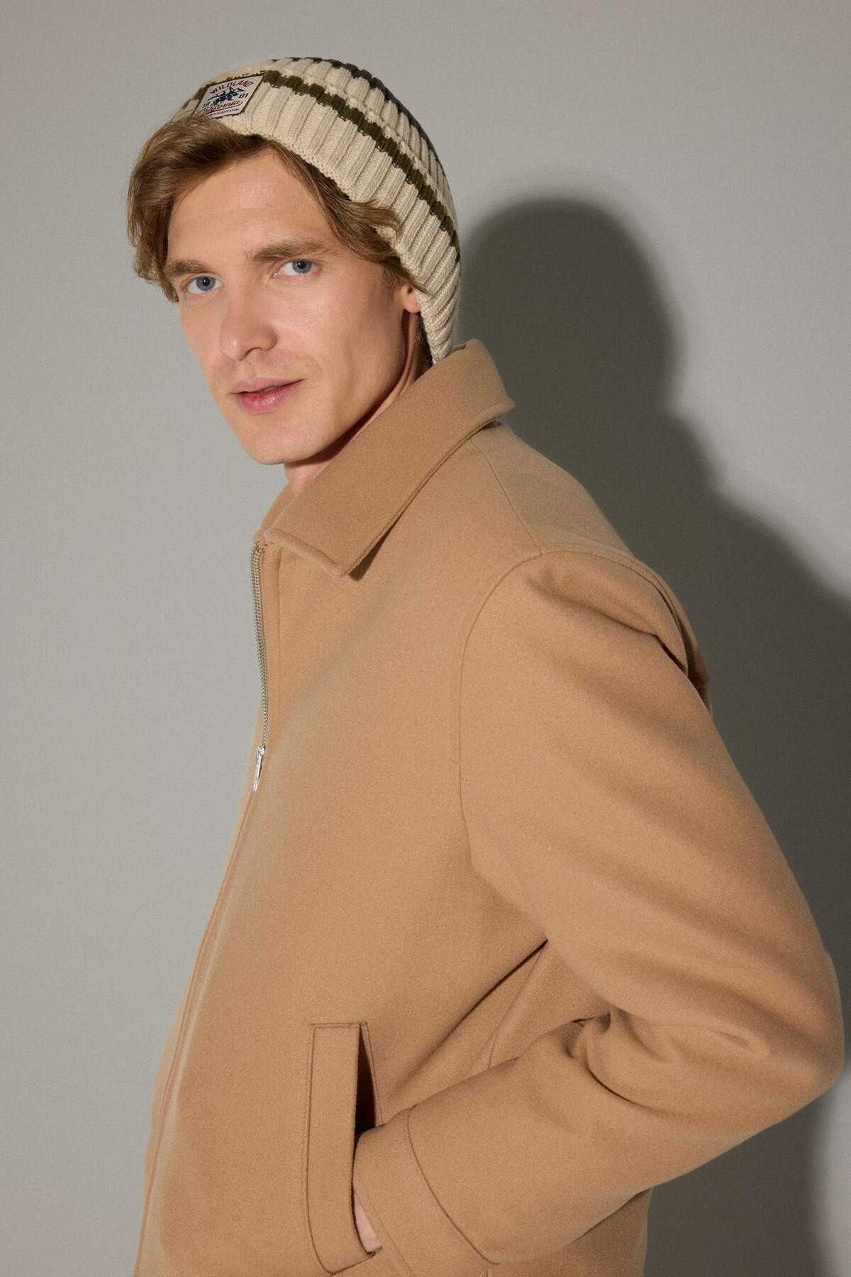 Defacto  Erkek Etiket Baskılı Triko Bere A5057AX25WN - Görsel 2