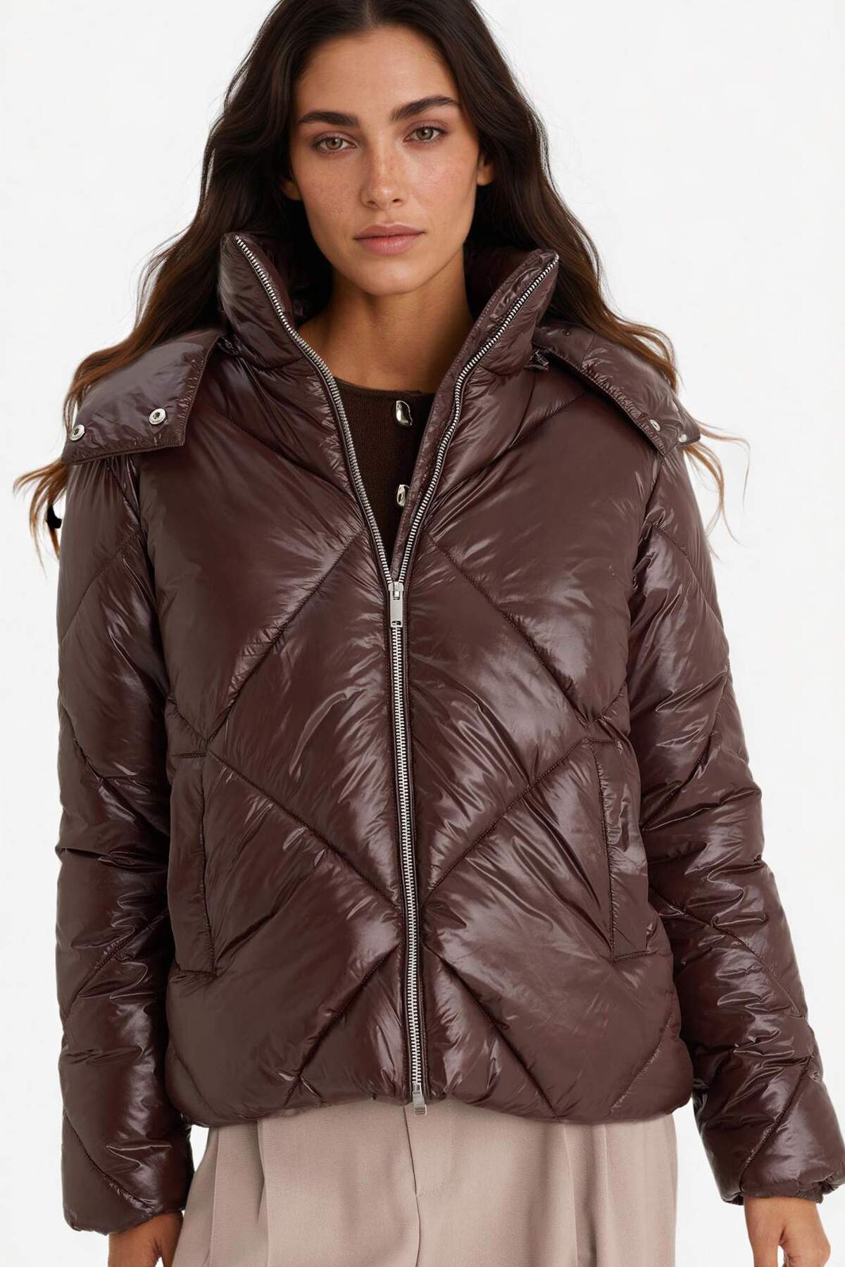 DeFacto Su İtici Regular Fit Kapüşonlu Mont F2823AX25WN