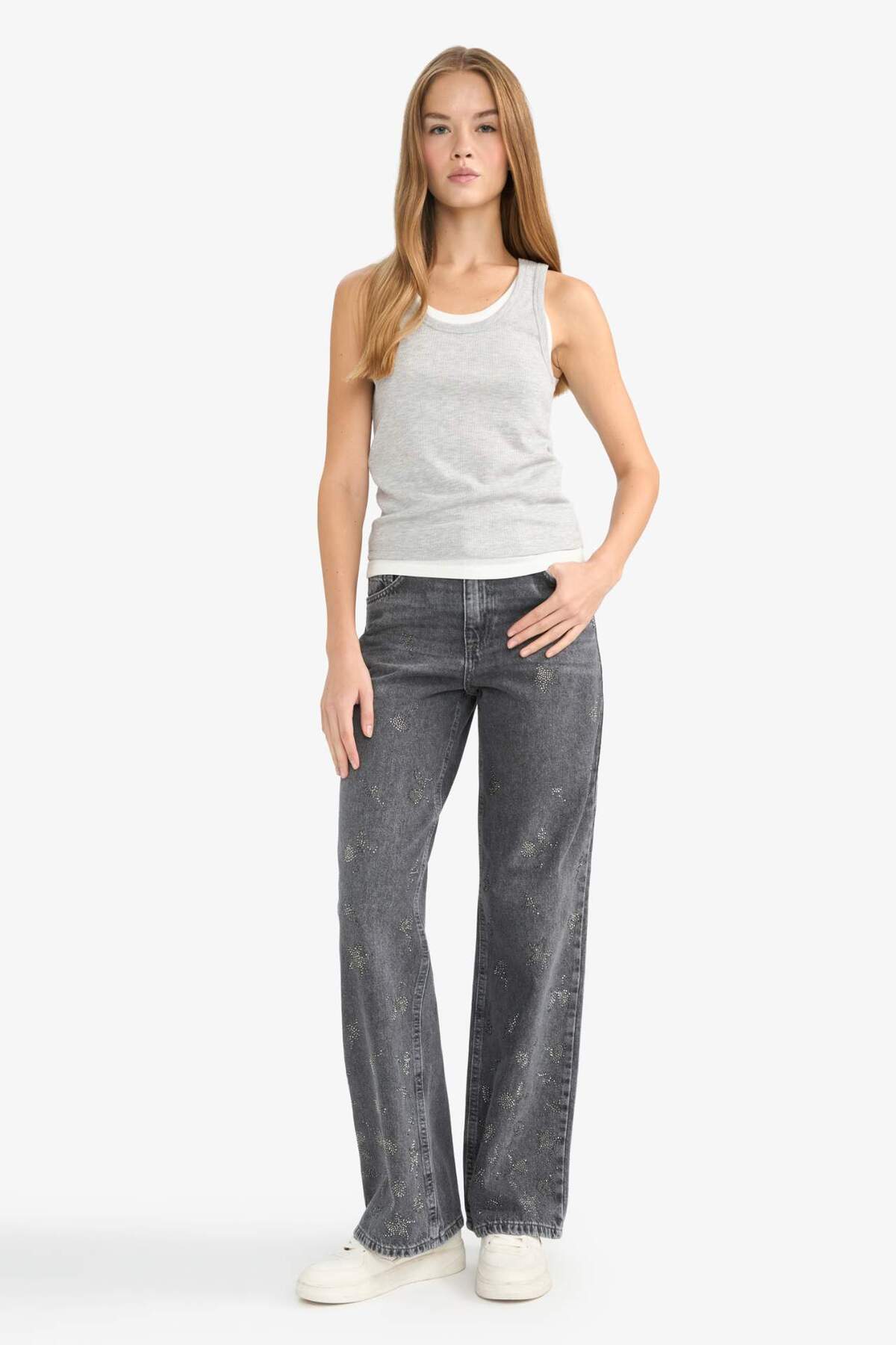 Defacto  Regular Fıt V Yaka Fitilli Kaşkorse Atlet G3012AX25AU - Görsel 2