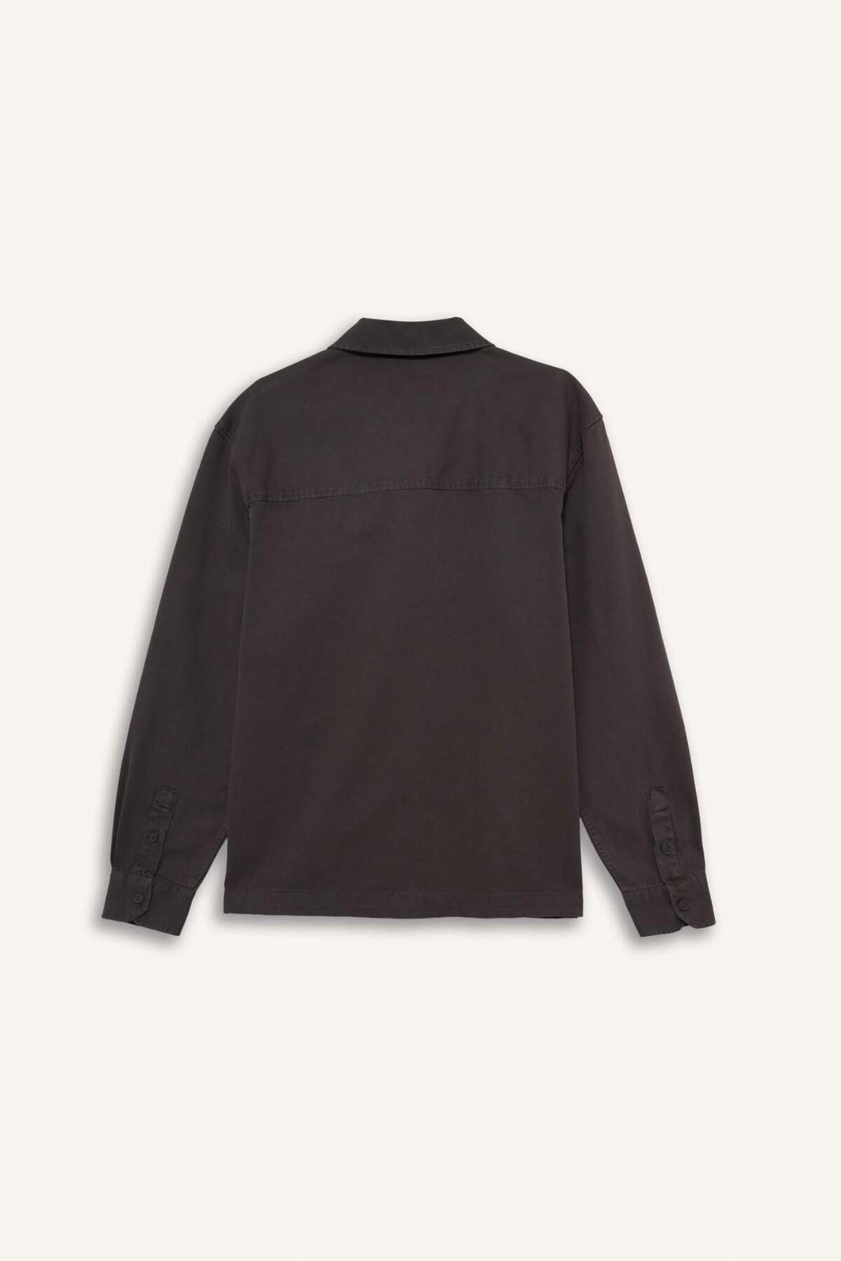 DeFacto Boxy Fit Gabardin Uzun Kollu Gömlek G3184AX25AU görsel 8