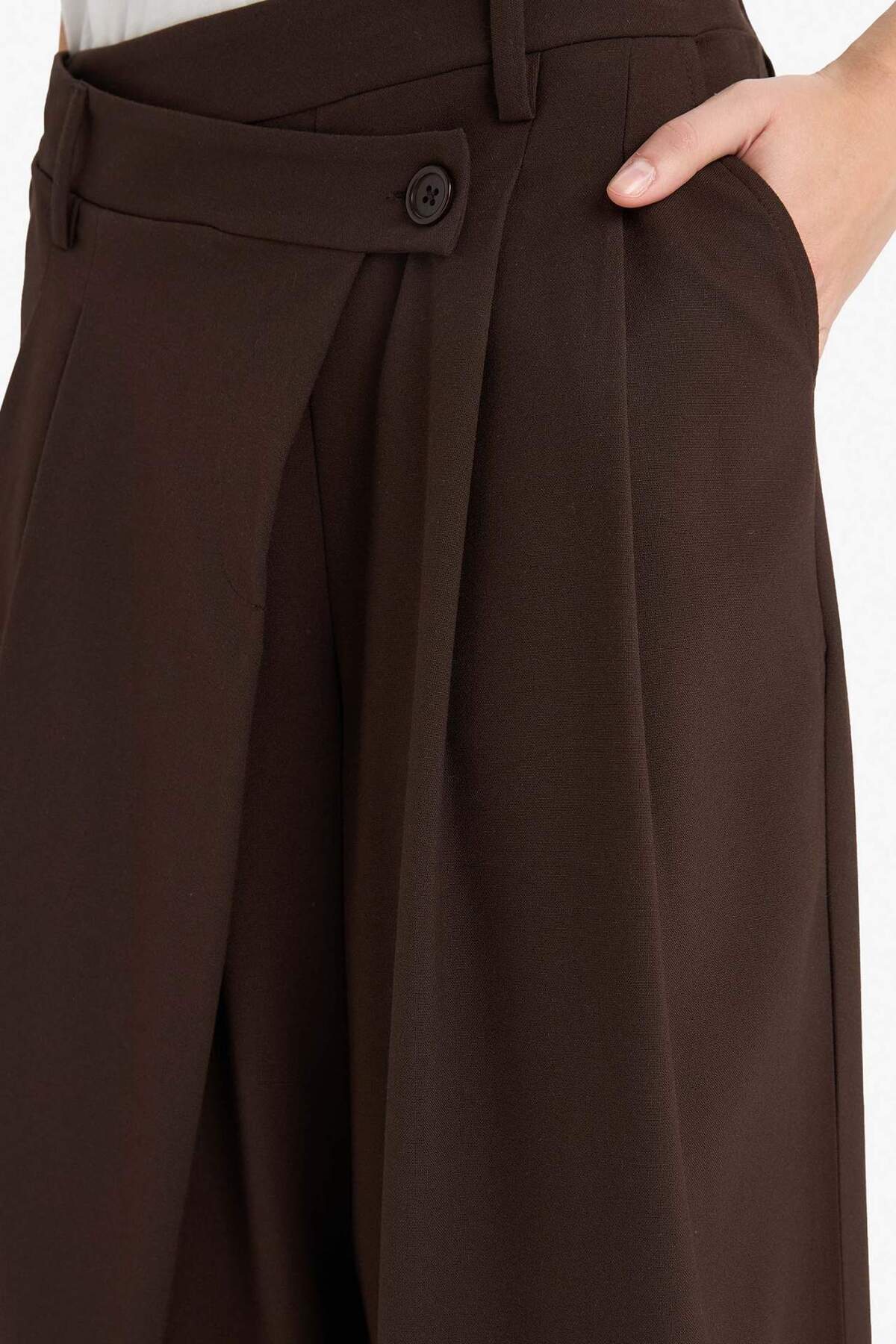 Defacto  Baggy Fıt Fermuarlı Normal Bel Standart Boy Pantolon F9191AX25SM - Görsel 5