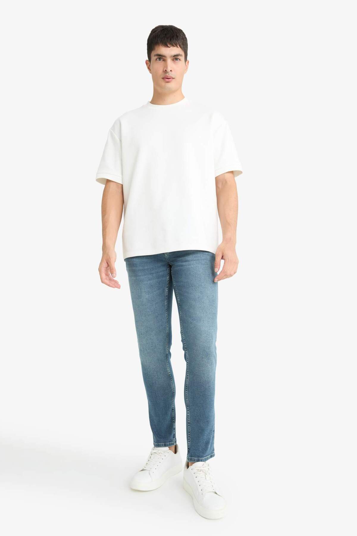 DeFacto Pedro Slim Fit Normal Bel Dar Paça Jean Pantolon G2615AX25AU