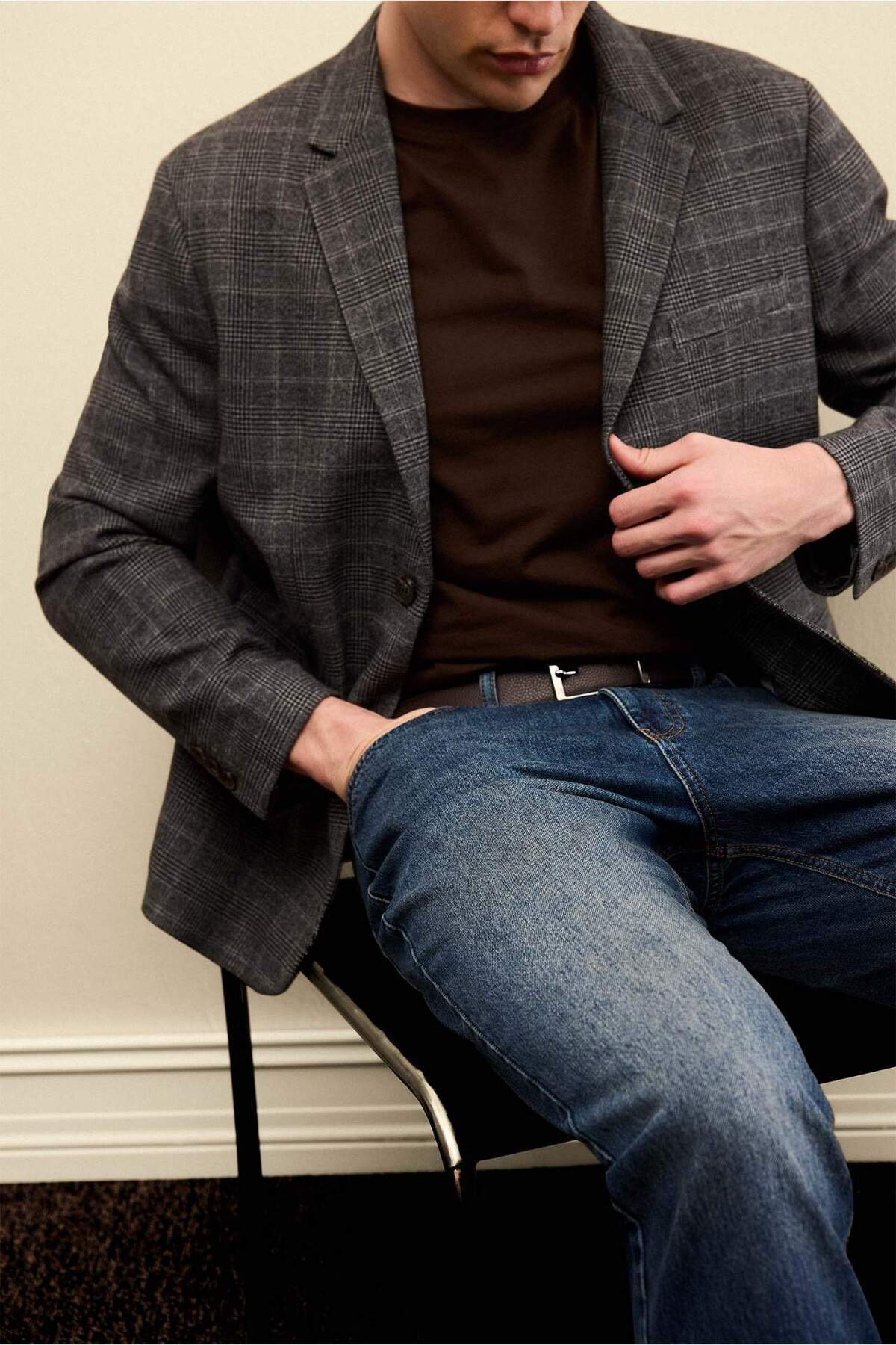 Defacto  Modern Fıt Blazer Ceket F7673AX25AU - Görsel 4