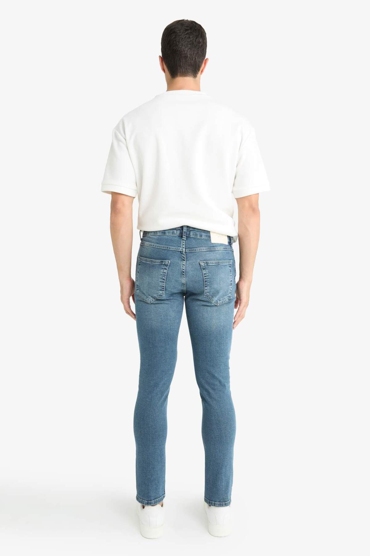 DeFacto Pedro Slim Fit Normal Bel Dar Paça Jean Pantolon G2615AX25AU görsel 7