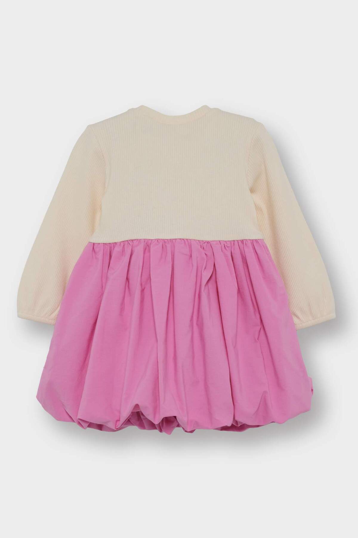 Defacto Hello Kitty Uzun Kollu Fitilli Kaşkorse Elbise Kız Bebek G0370A525WN fotoğrafı 5 (önizleme)