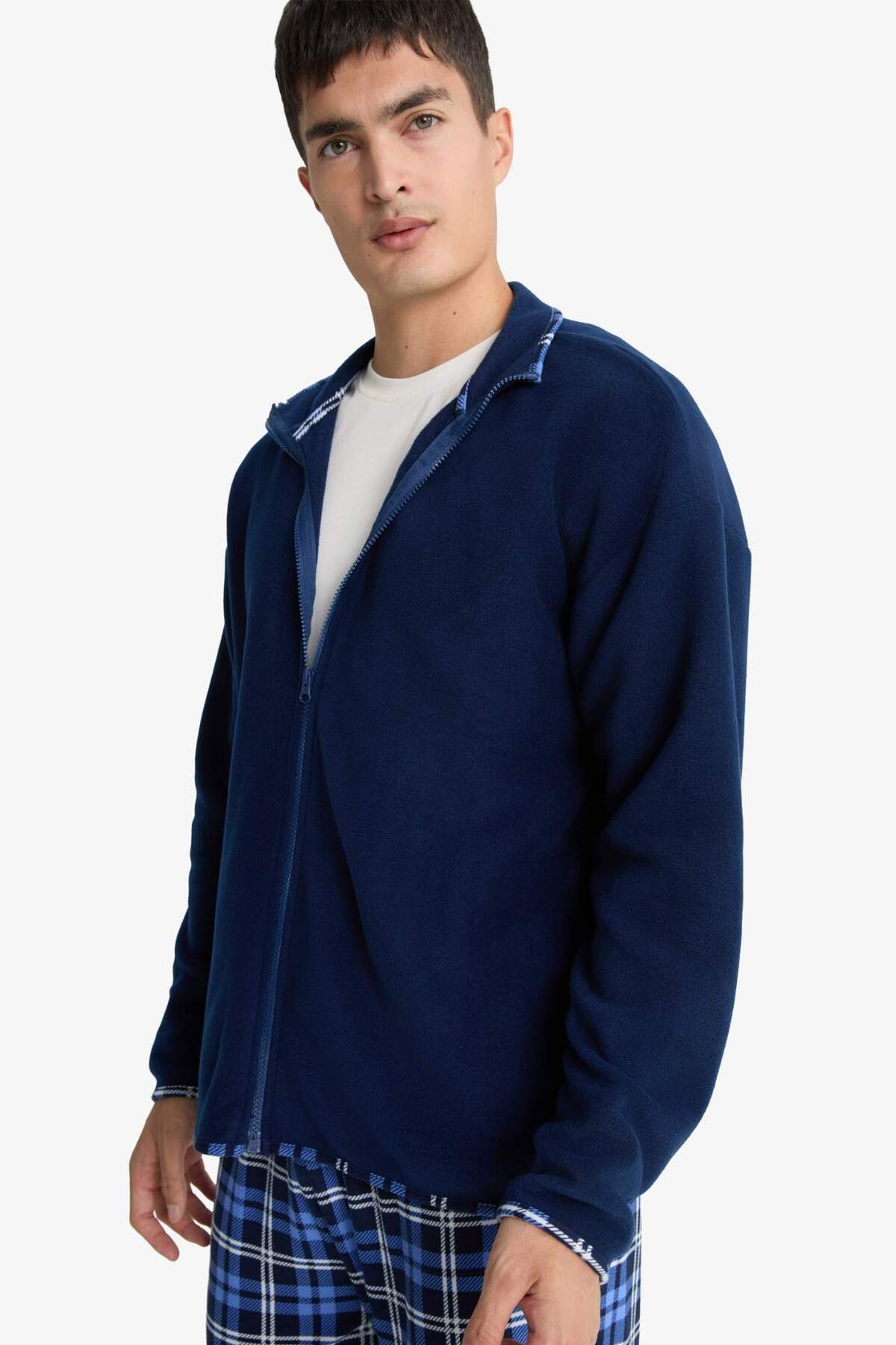 DeFacto Regular Fit Polar Fermuarlı Üst G2729AX25WN görsel 3