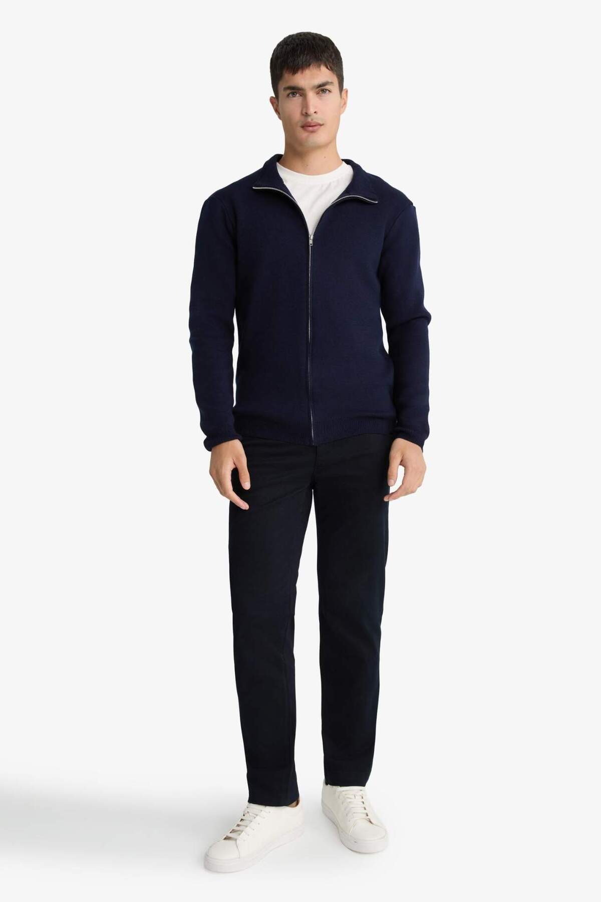 DeFacto Regular Fit Düz Paça Chino Kanvas Pantolon E8064AX25AU