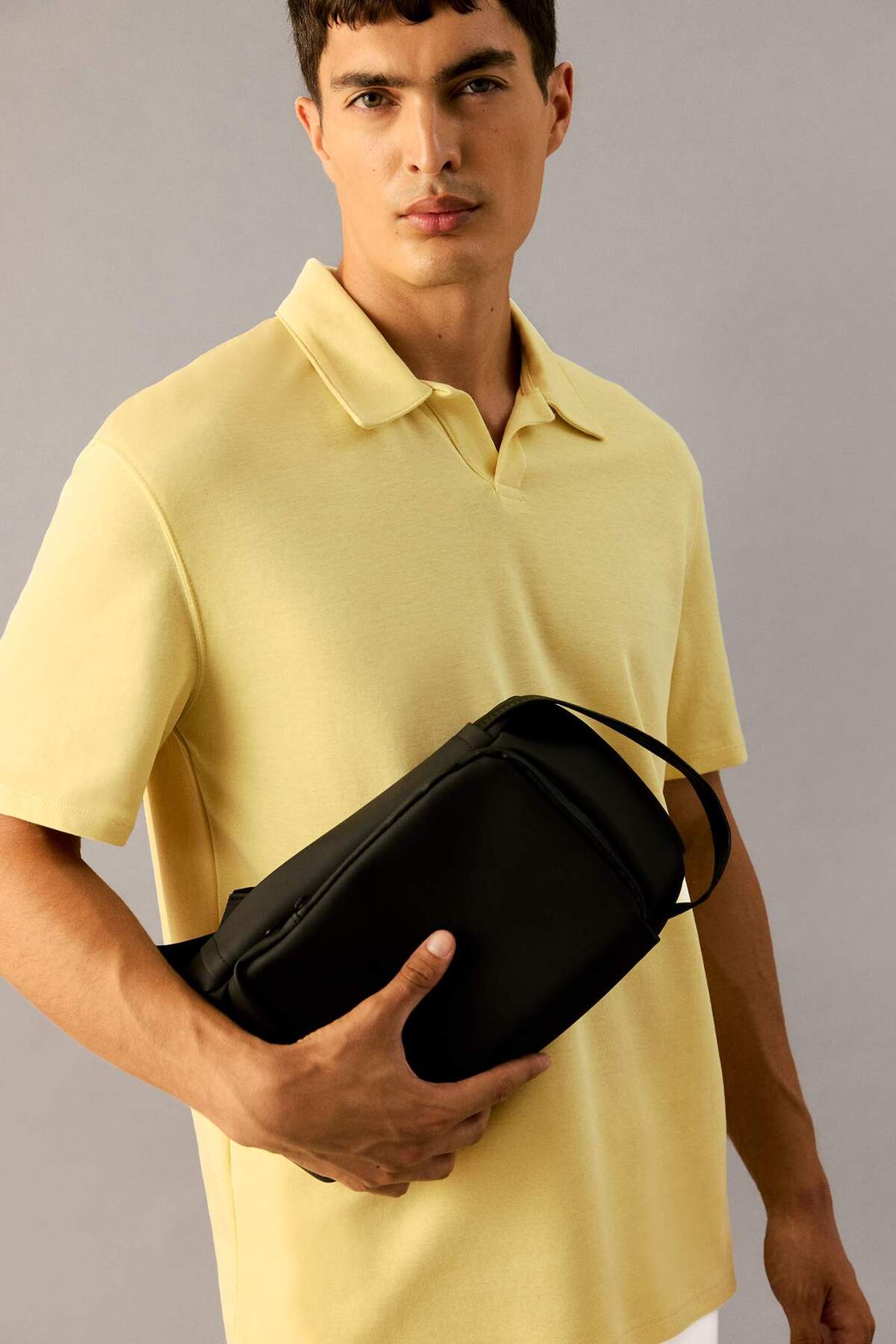 Defacto Regular Fit Polo Neck Short Sleeve T-Shirt F8363Ax25Sm