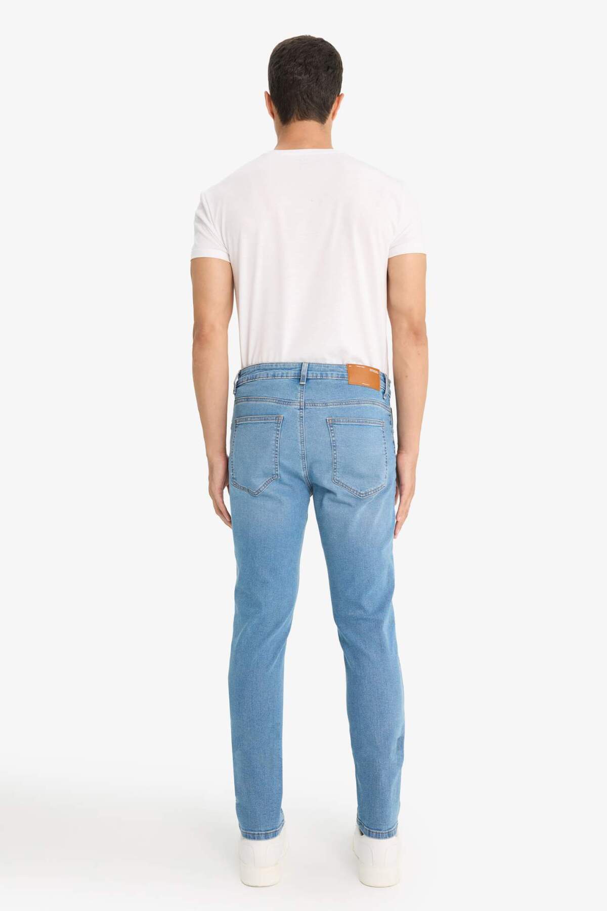 Defacto  Carlo Skinny Fit Ekstra Dar Kalıp Normal Bel Ekstra Dar Paça Jean Pantolon F2889AX25AU - Görsel 6