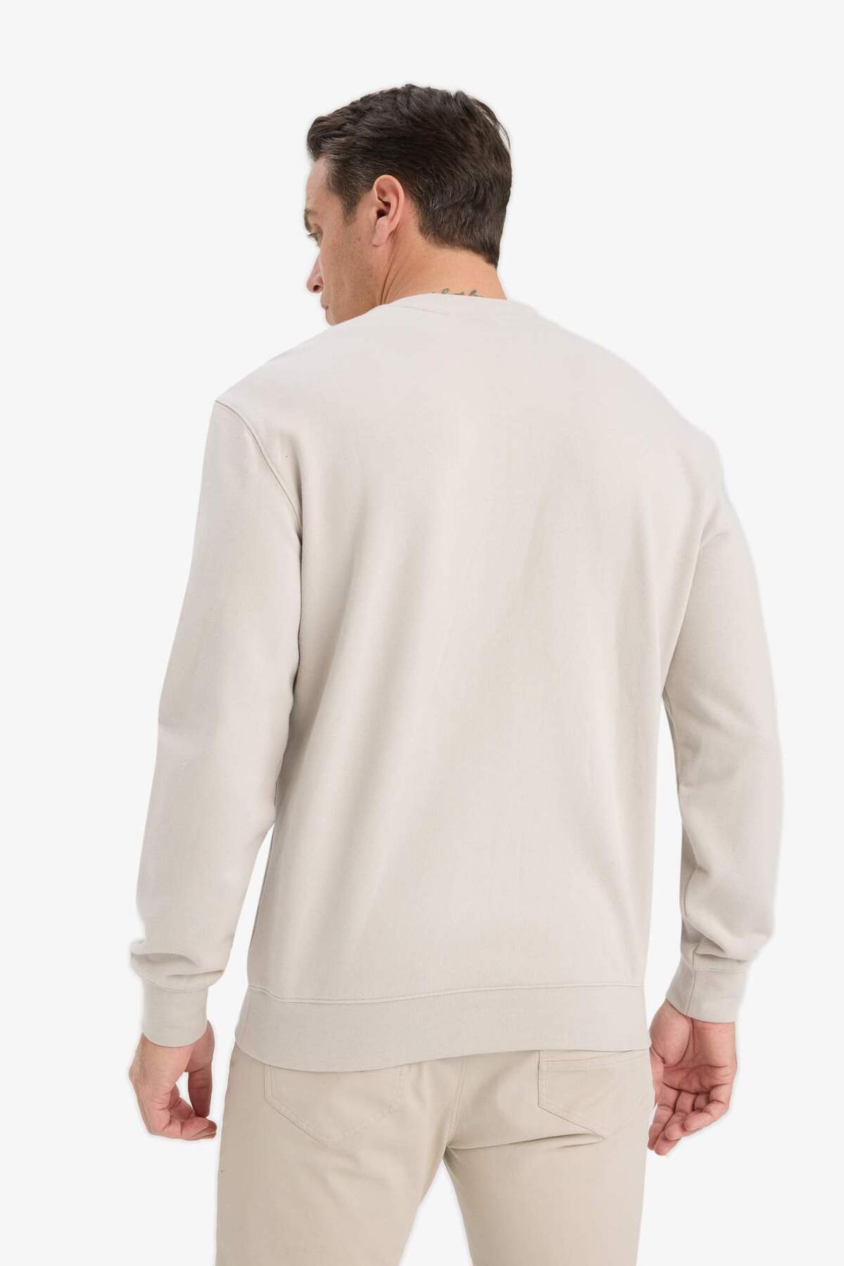 Defacto  %100 Pamuk Basic Sweatshirt E8339AX25AU - Görsel 5