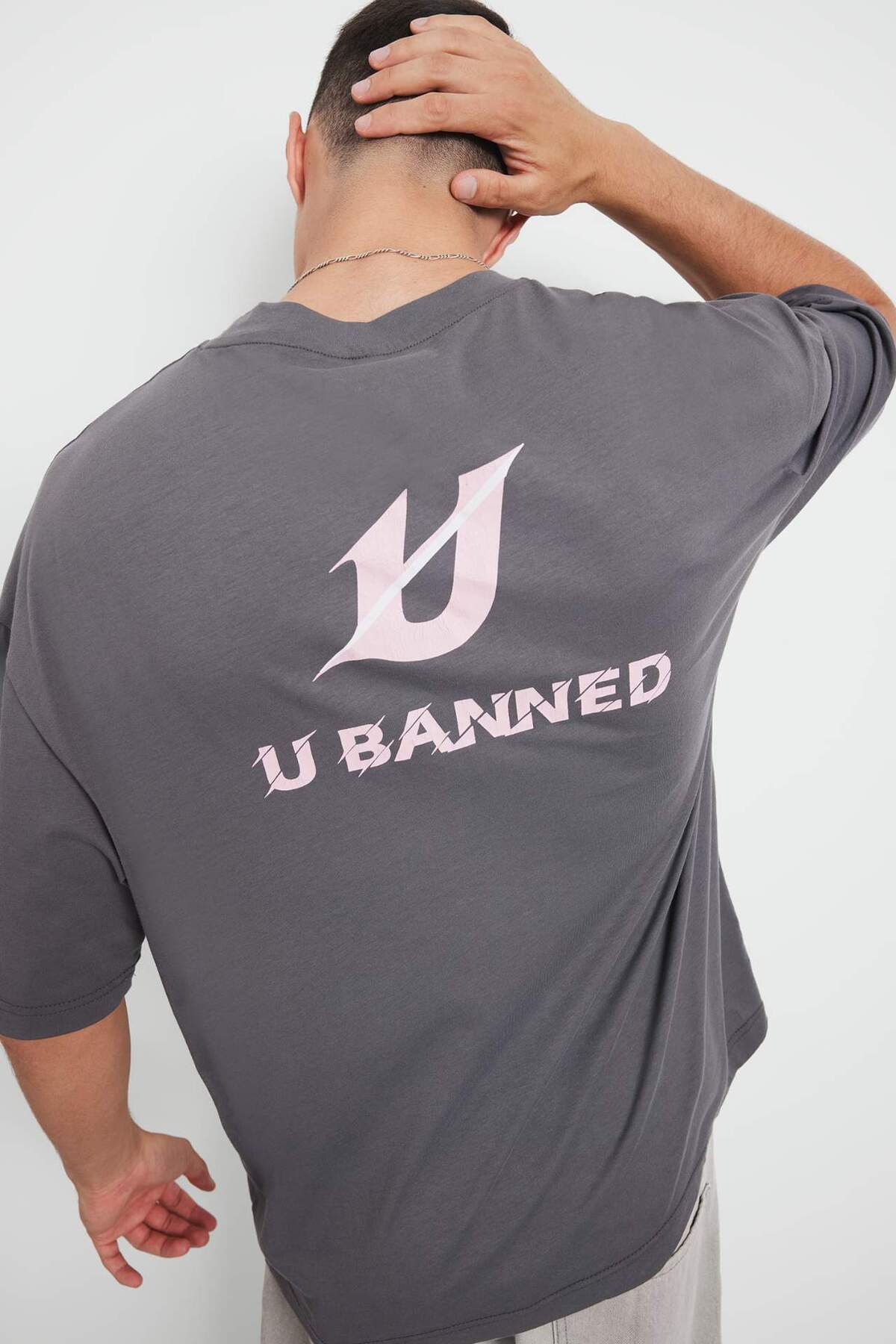 Defacto  %100 Pamuk Loose Fit Baskılı Tişört F5733AX25AU