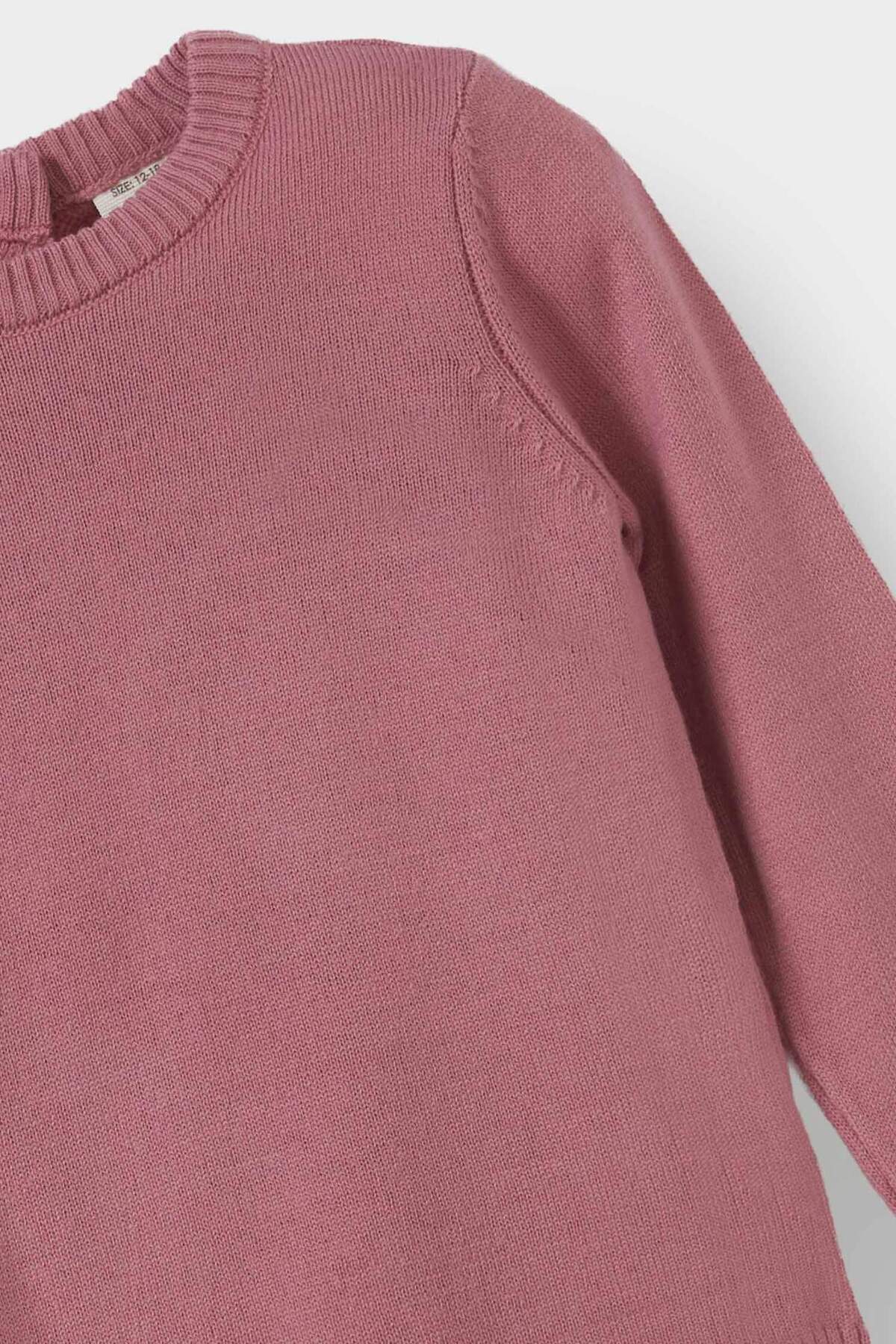 Defacto Bisiklet Yaka Triko Kazak Kız Bebek X8187A225AU fotoğrafı 2 (önizleme)