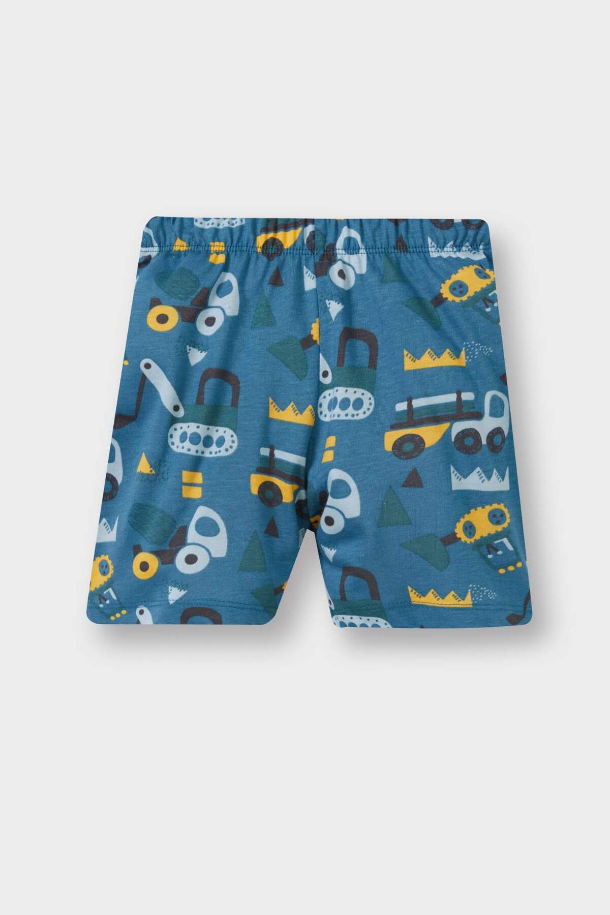 Defacto %100 Pamuklu Araç Baskılı Beli Lastikli 4'lü Pijama Takımı Erkek Bebek E1192A525HS fotoğrafı 7 (önizleme)