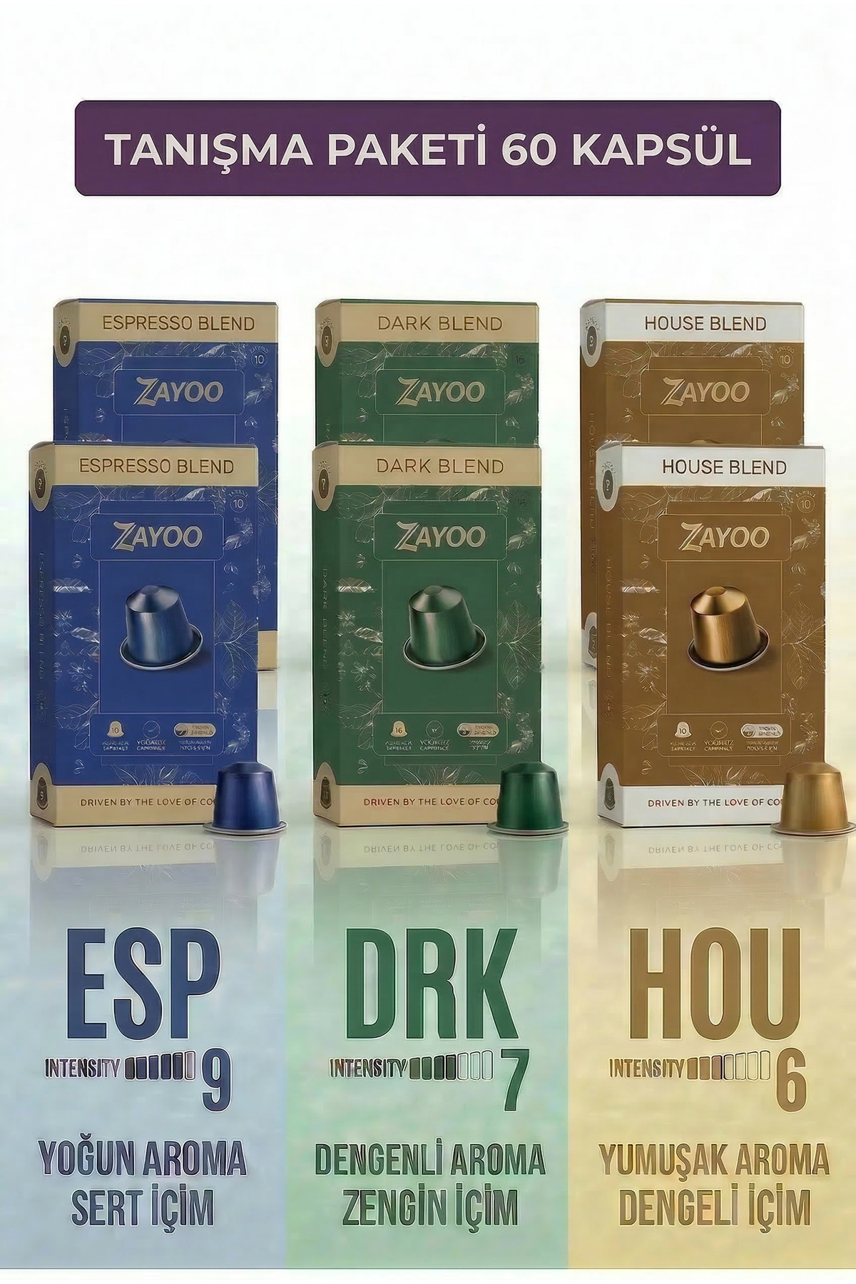 Zayoo Nespresso Original Uyumlu Alüminyum Kapsül 6’lı Ofis Paketi ...