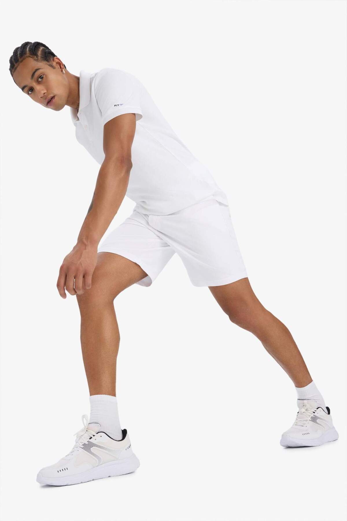 DeFacto Standart Fit Sporcu Kısa Paça Şort B1170AX25SP görsel 4