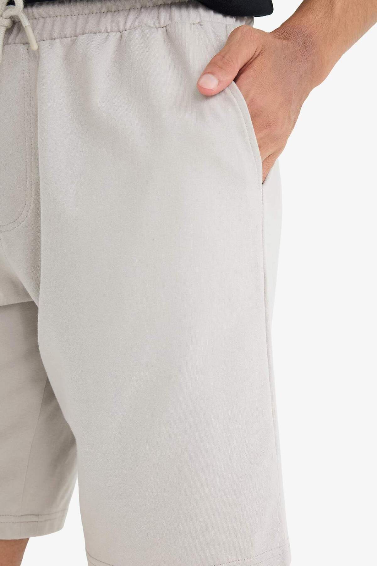 DeFacto Slim Fit Cepli Pamuklu Basic Bermuda Şort W1105AZ25SP görsel 5