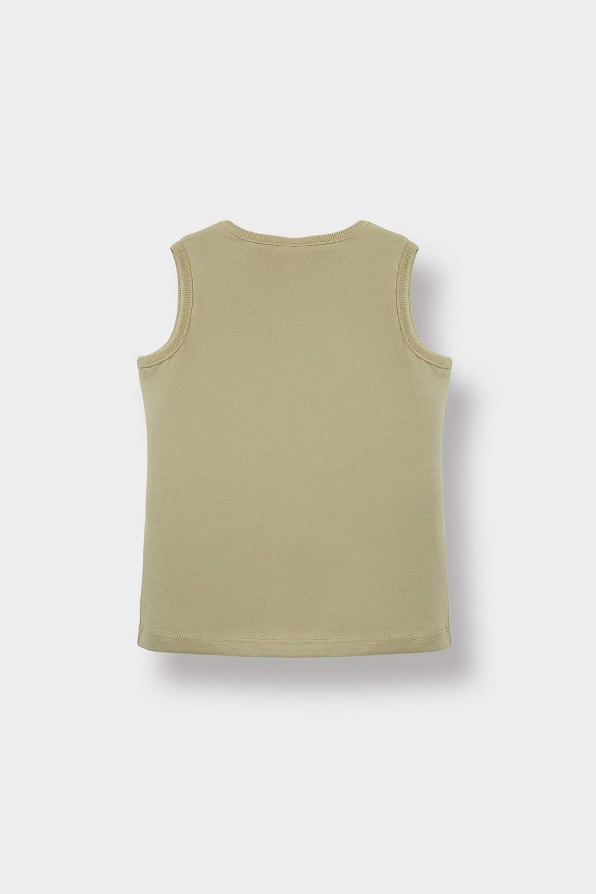 Defacto Bisiklet Yaka Palmiye Desenli Atlet Erkek Bebek E2341A525HS fotoğrafı 3 (önizleme)