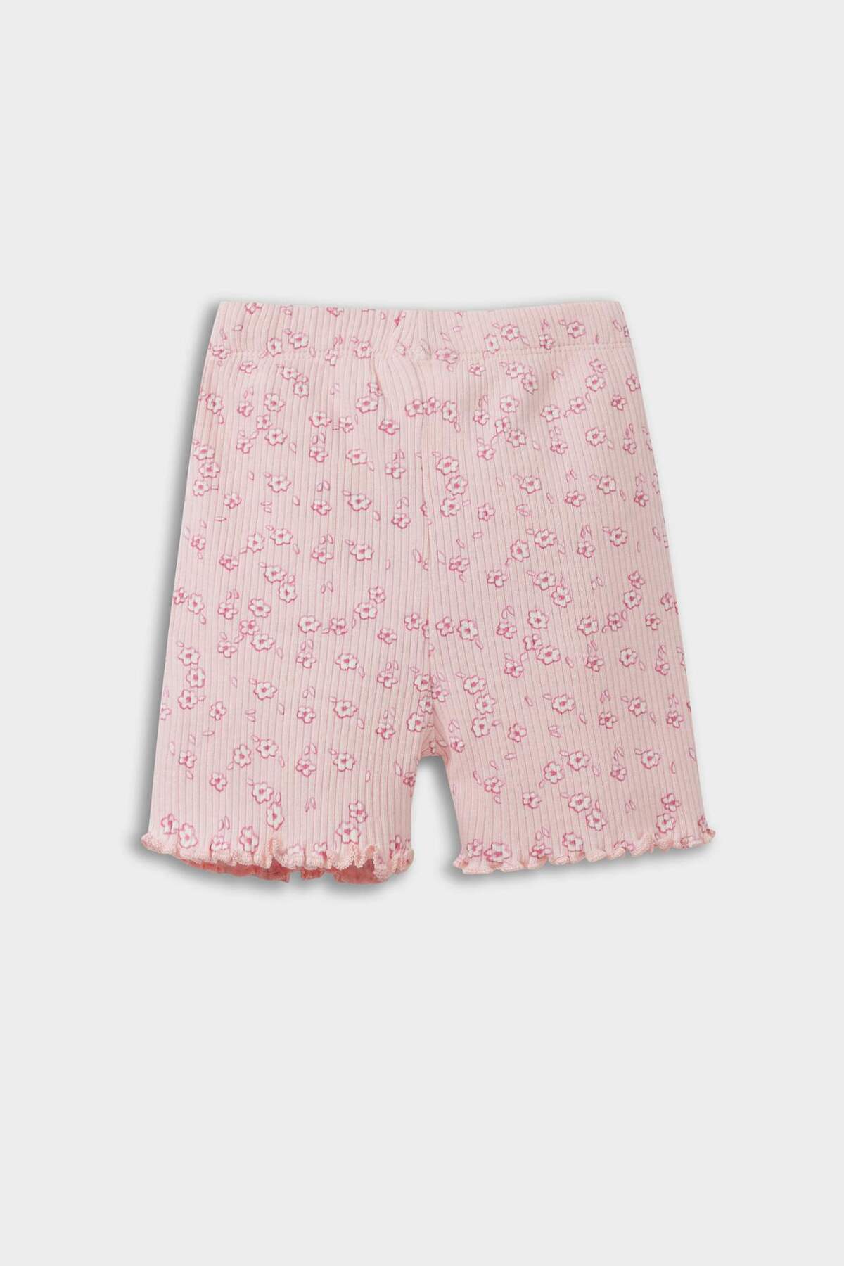 Defacto Biker Çiçekli Fitilli Kaşkorse Şort Kız Bebek E8918A525SM fotoğrafı 3 (önizleme)